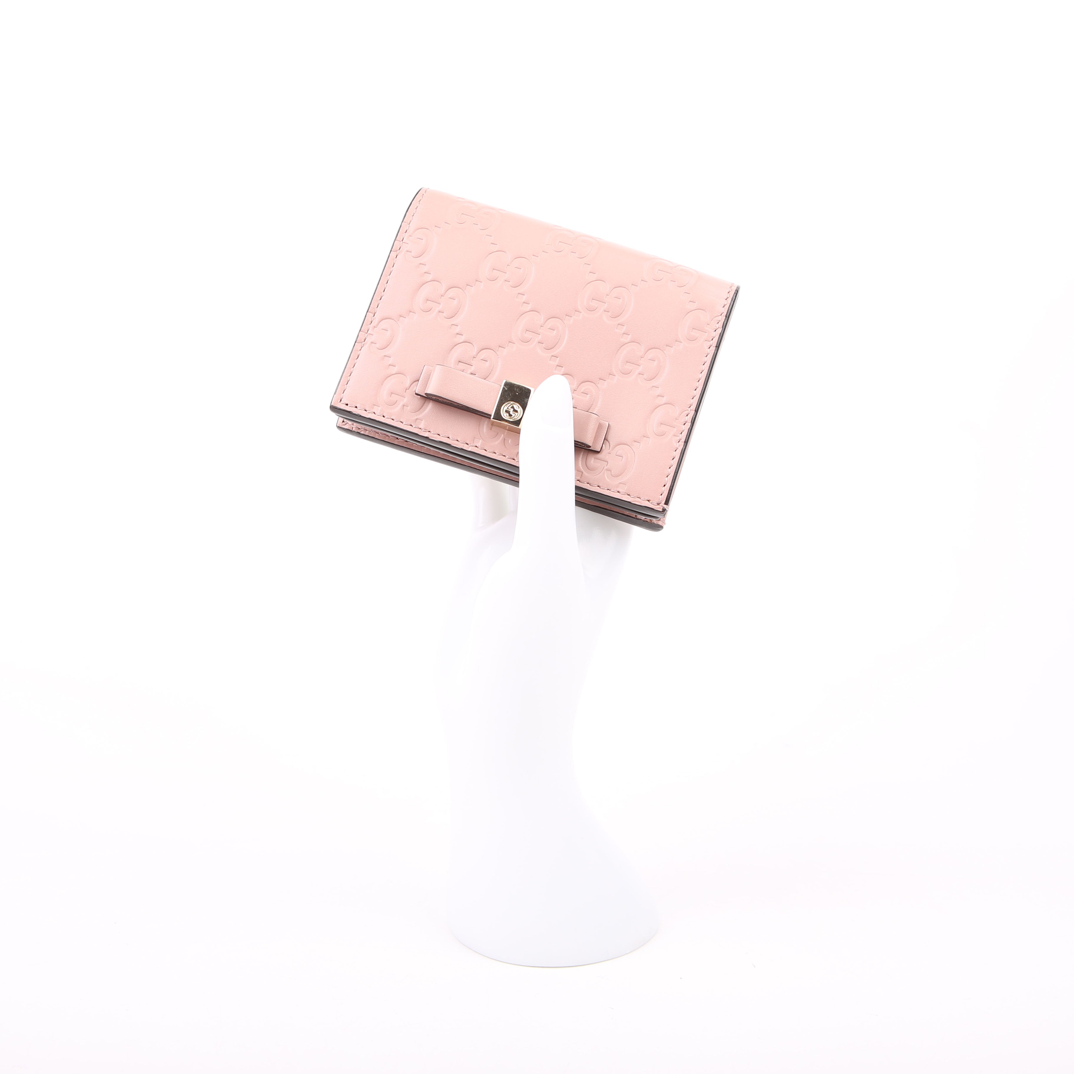 406924 Guccisima Card Holder Pink