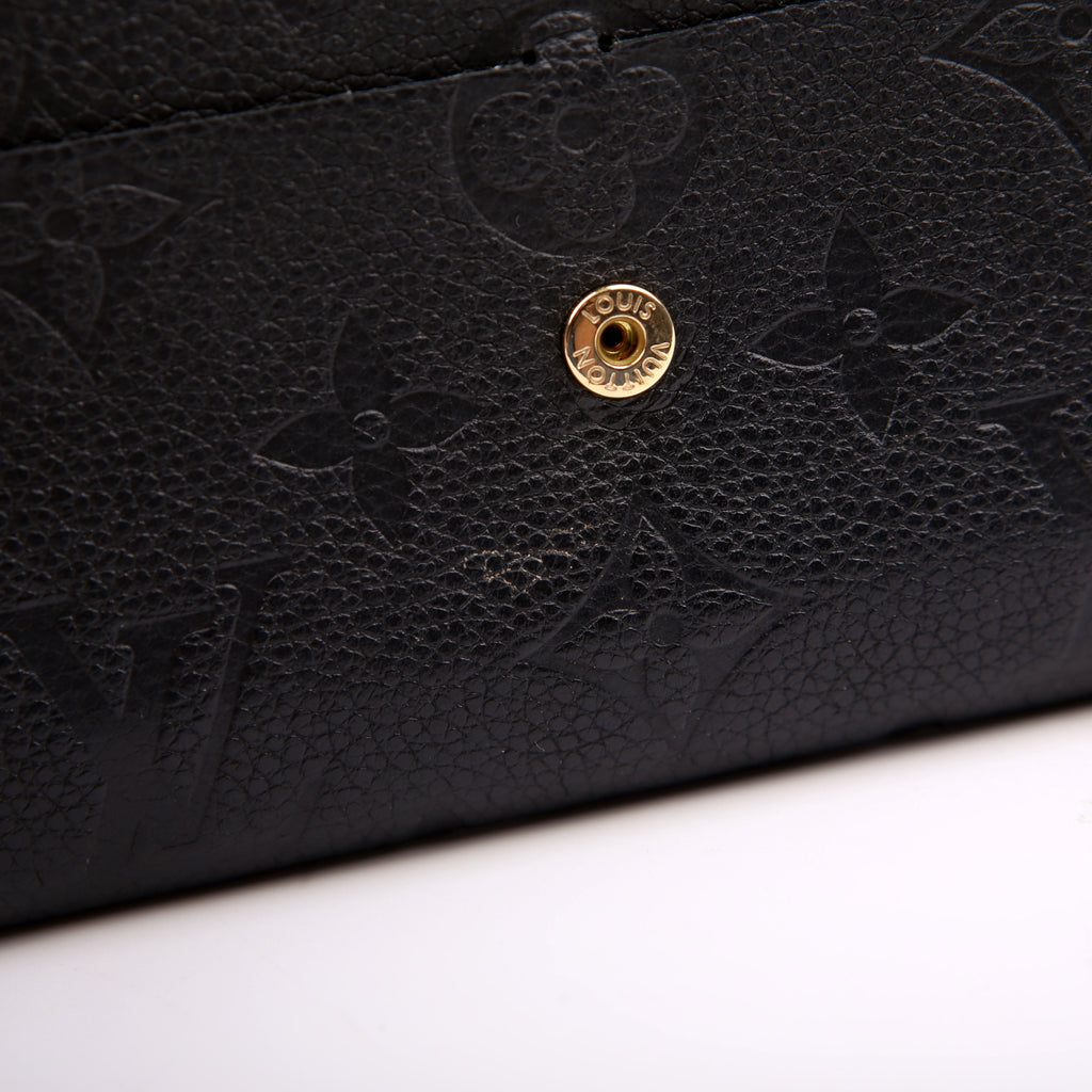 Emilie Wallet Empreinte Black