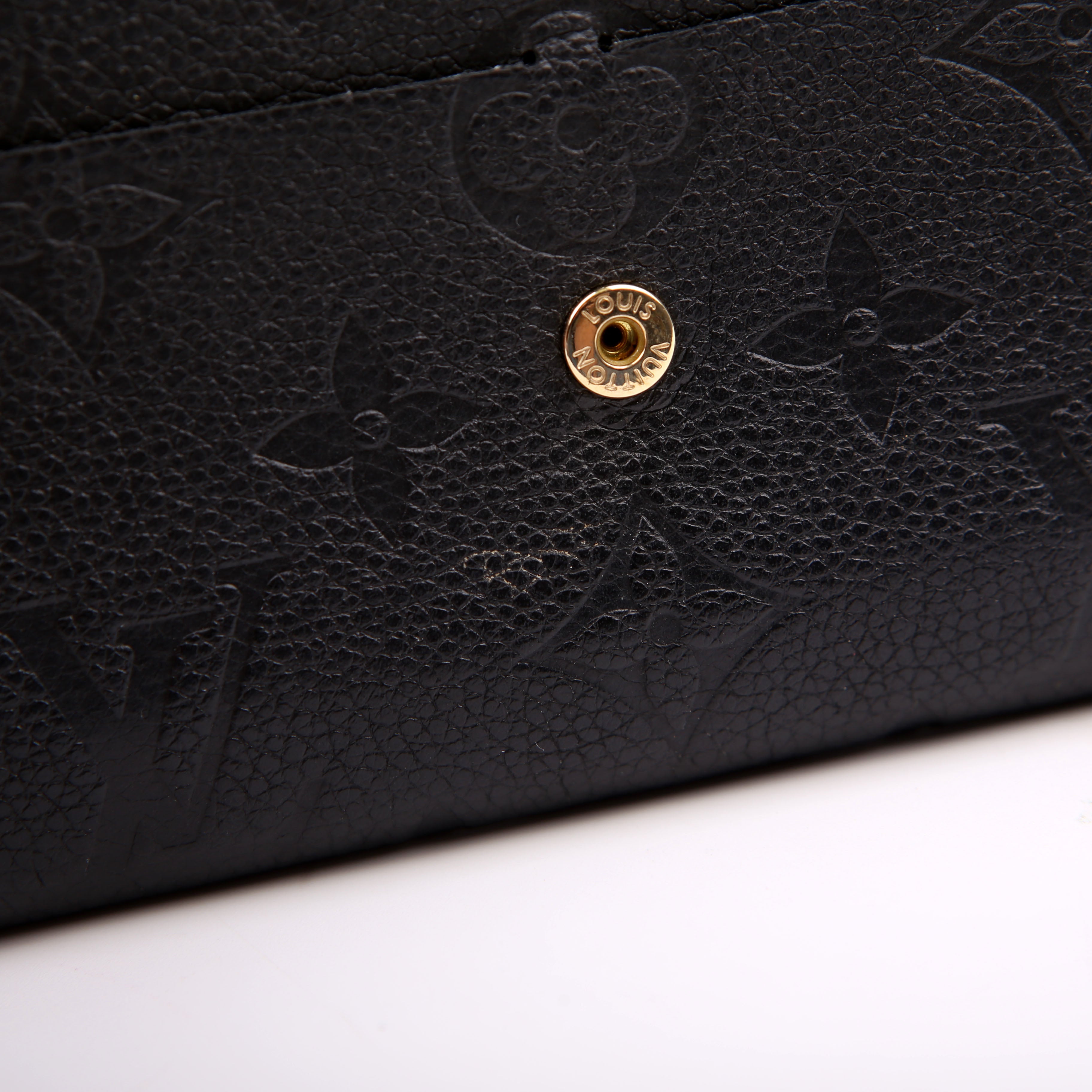 Emilie Wallet Empreinte Black