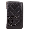 Cambon Ligne Zip Around Organizer Wallet Black