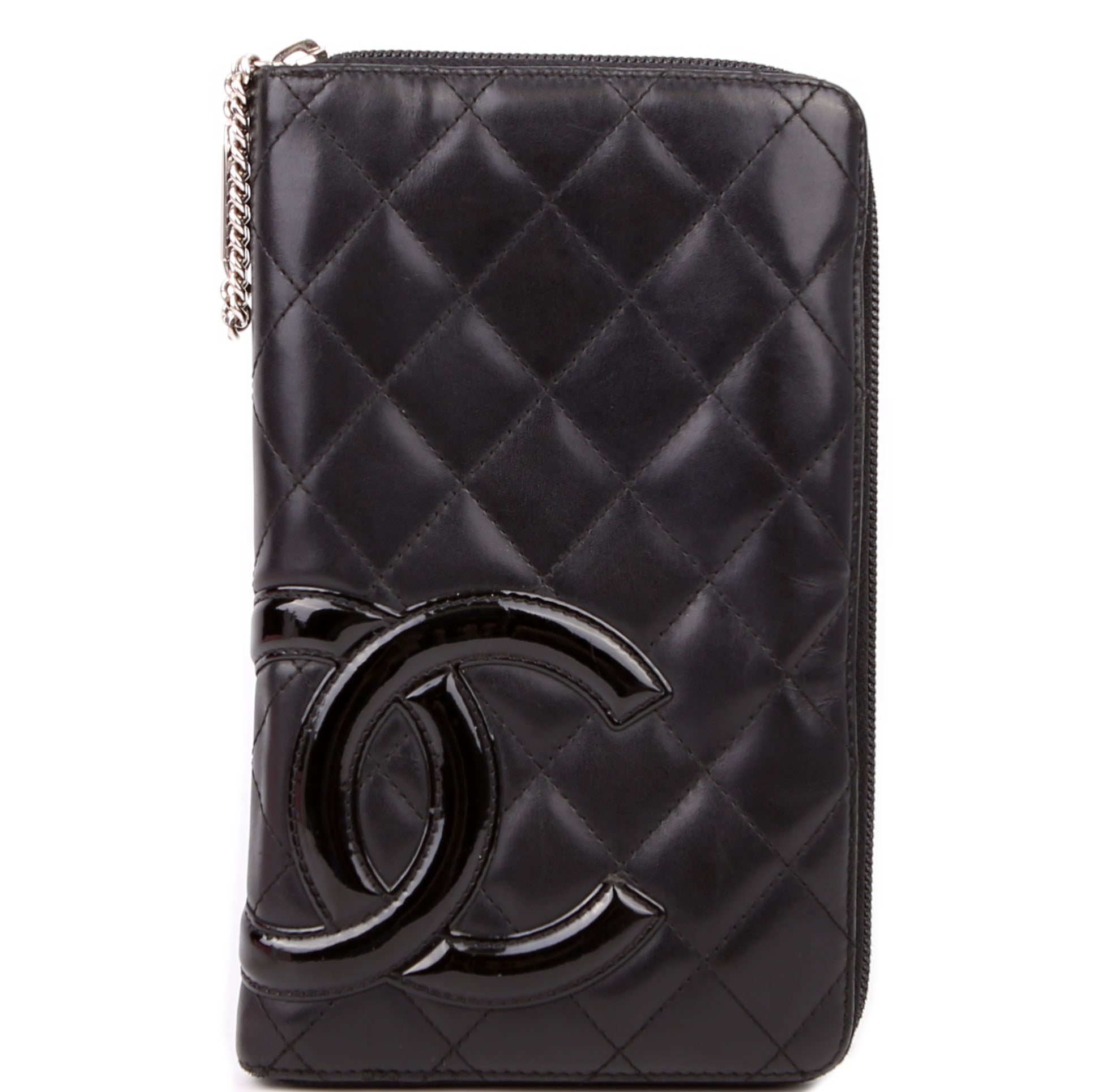 Cambon Ligne Zip Around Organizer Wallet Black
