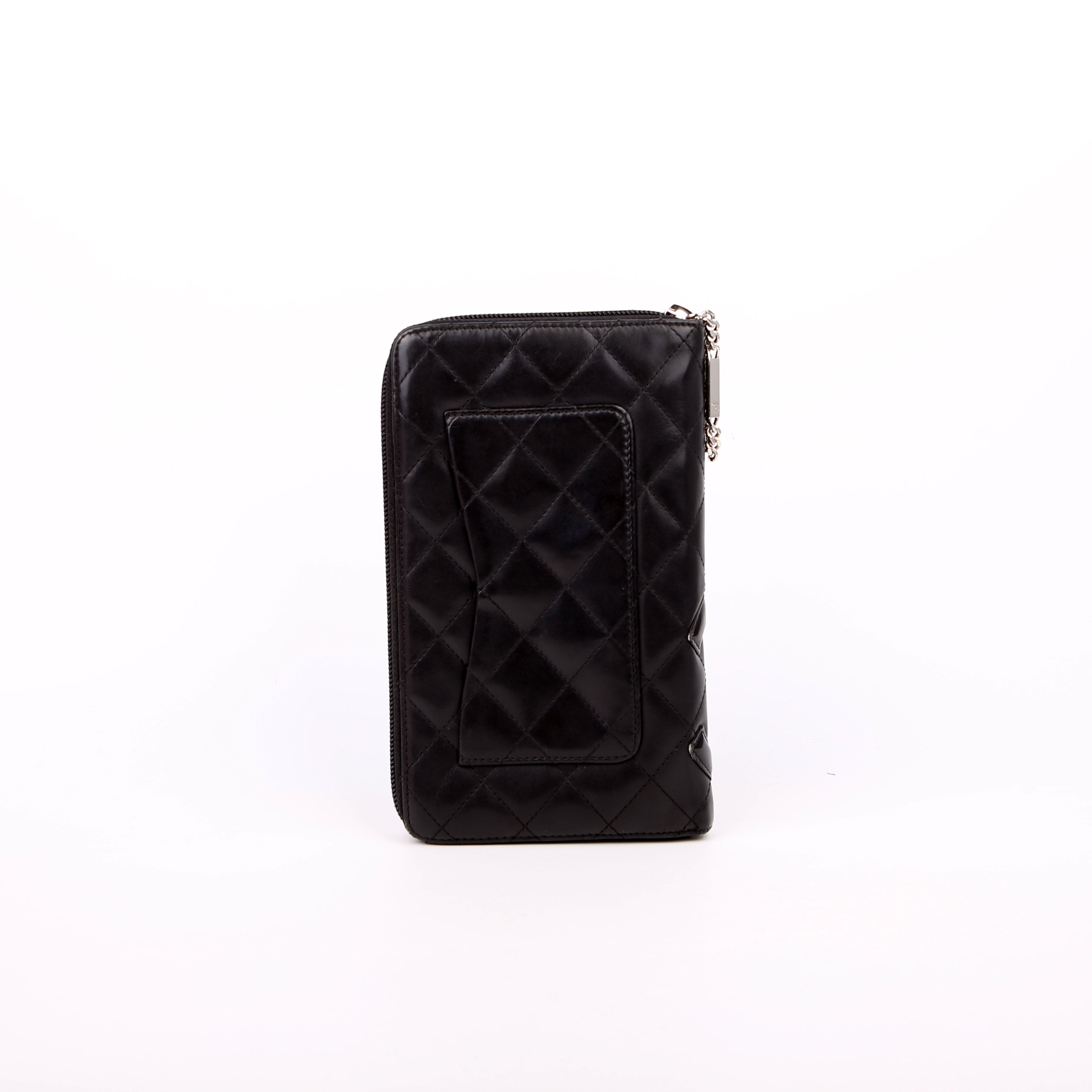 Cambon Ligne Zip Around Organizer Wallet Black