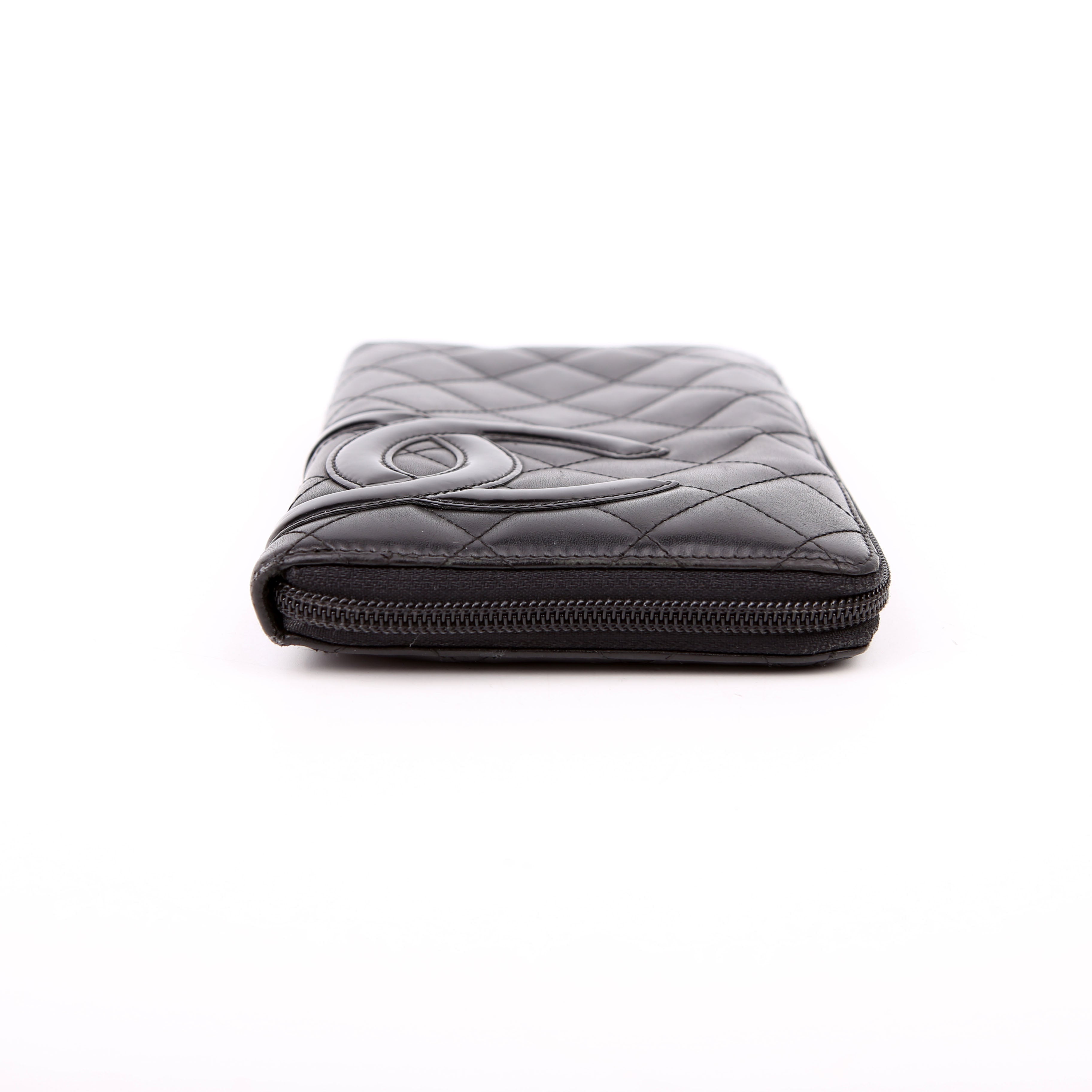 Cambon Ligne Zip Around Organizer Wallet Black