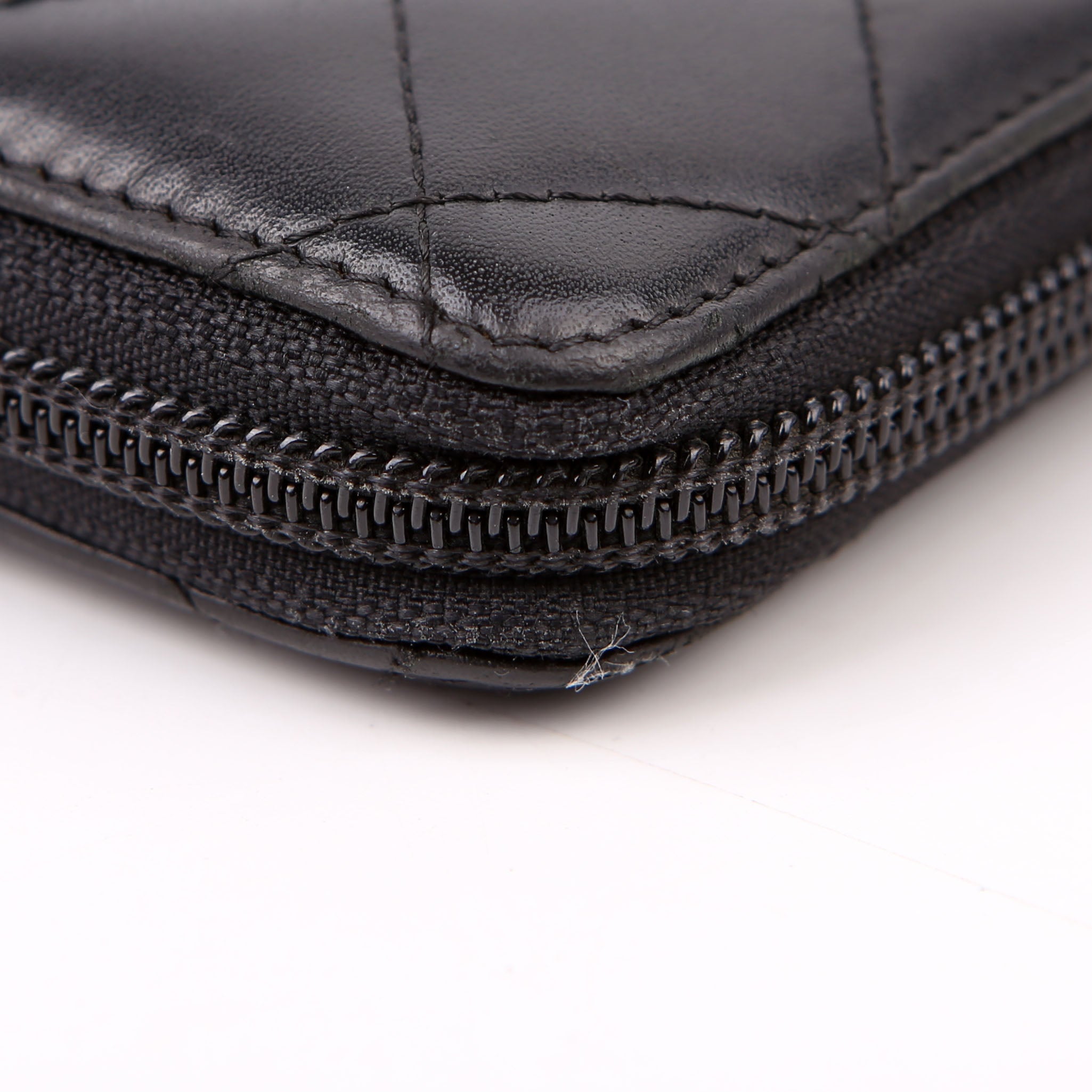 Cambon Ligne Zip Around Organizer Wallet Black