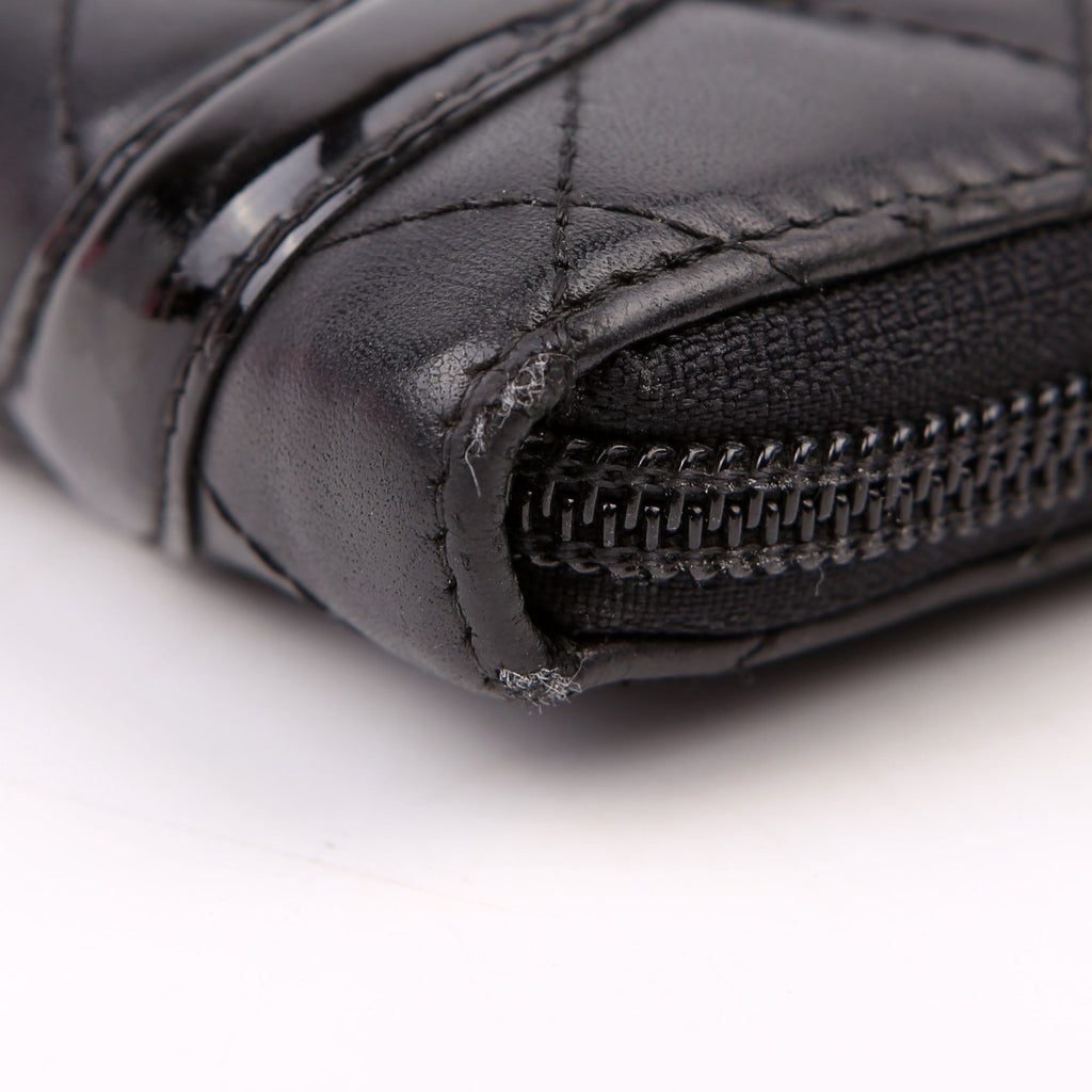 Cambon Ligne Zip Around Organizer Wallet Black
