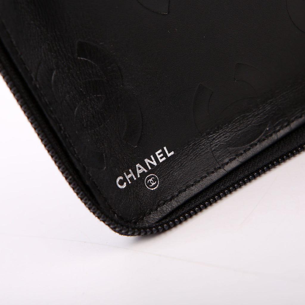 Cambon Ligne Zip Around Organizer Wallet Black