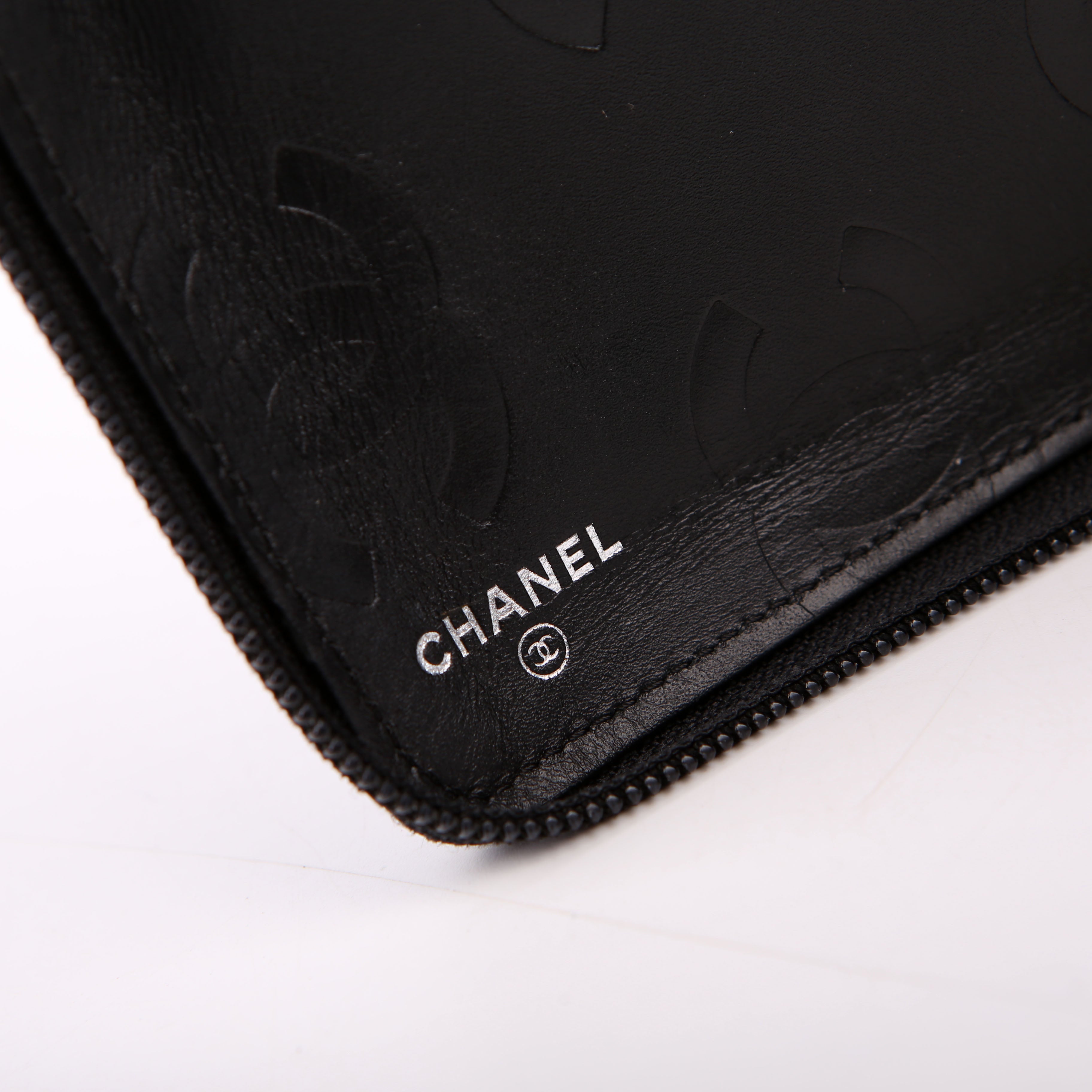 Cambon Ligne Zip Around Organizer Wallet Black