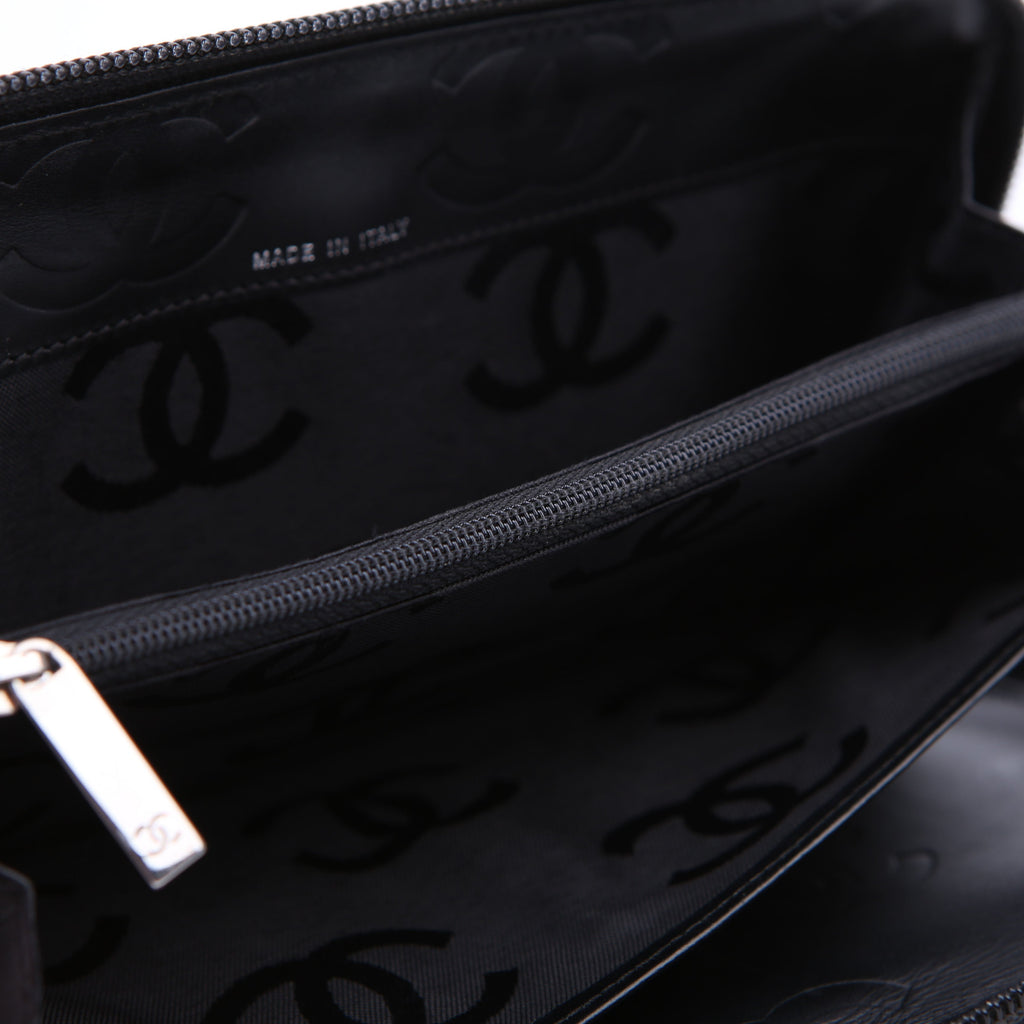 Cambon Ligne Zip Around Organizer Wallet Black