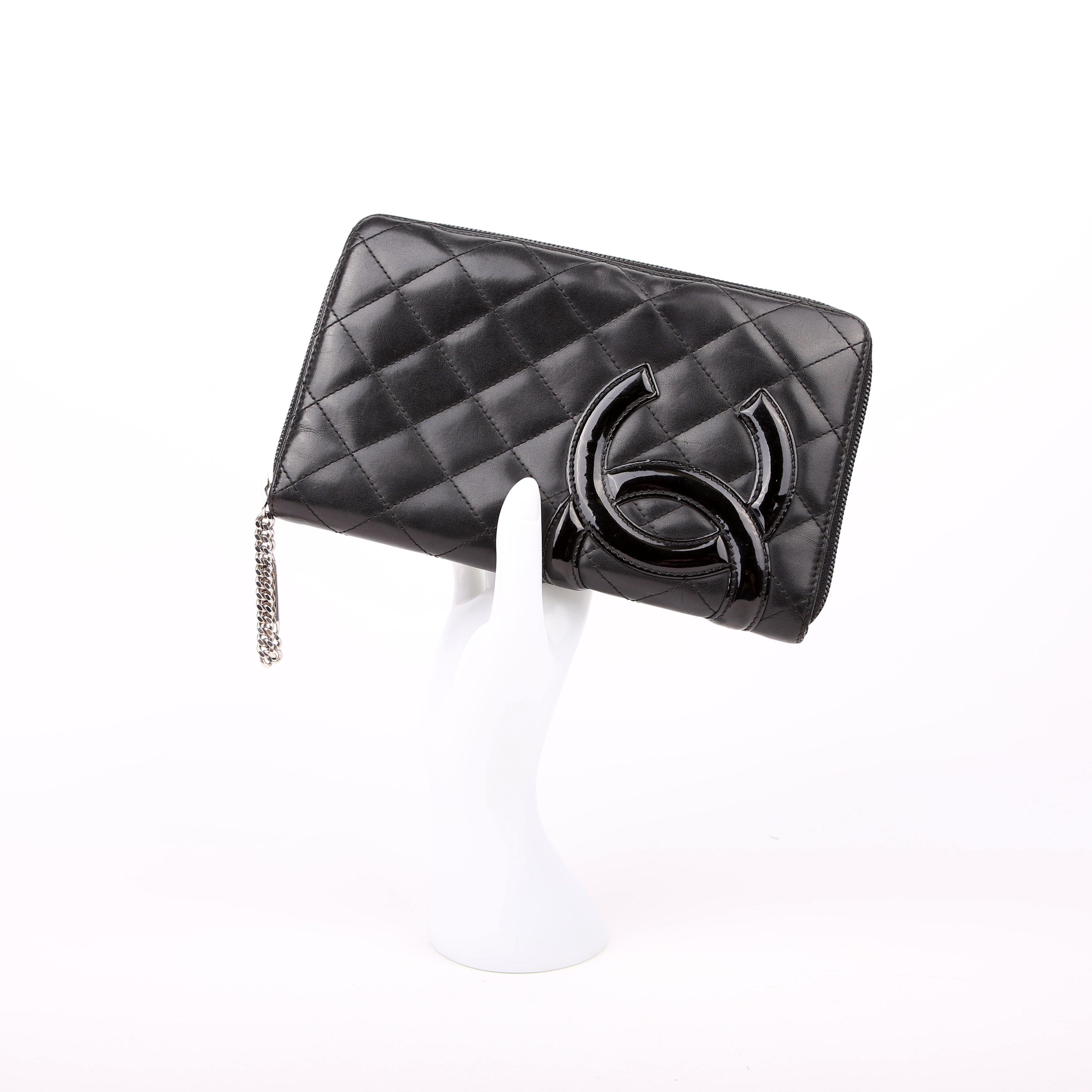 Cambon Ligne Zip Around Organizer Wallet Black