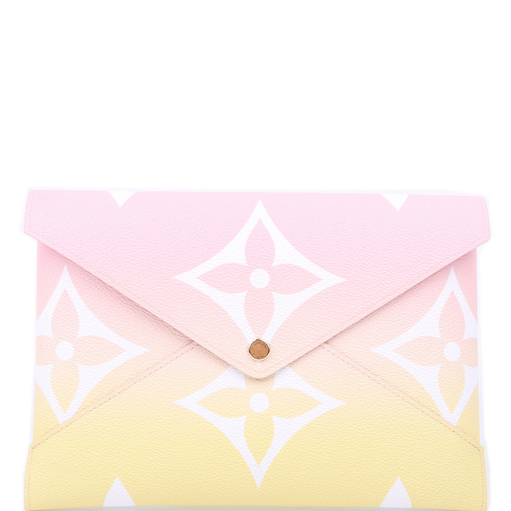 Kirigami Pouch Large By the Pool Pink/Yellow
