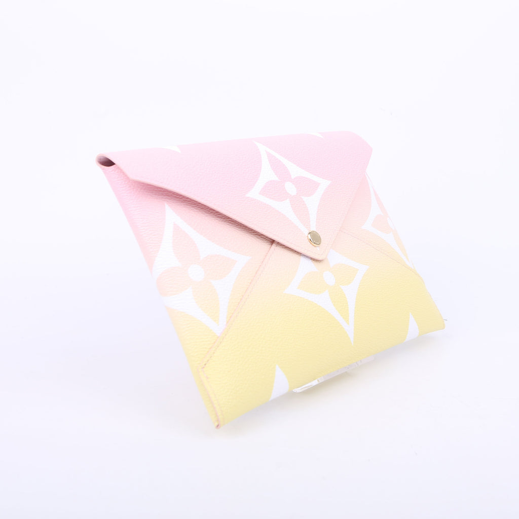 Kirigami Pouch Large By the Pool Pink/Yellow