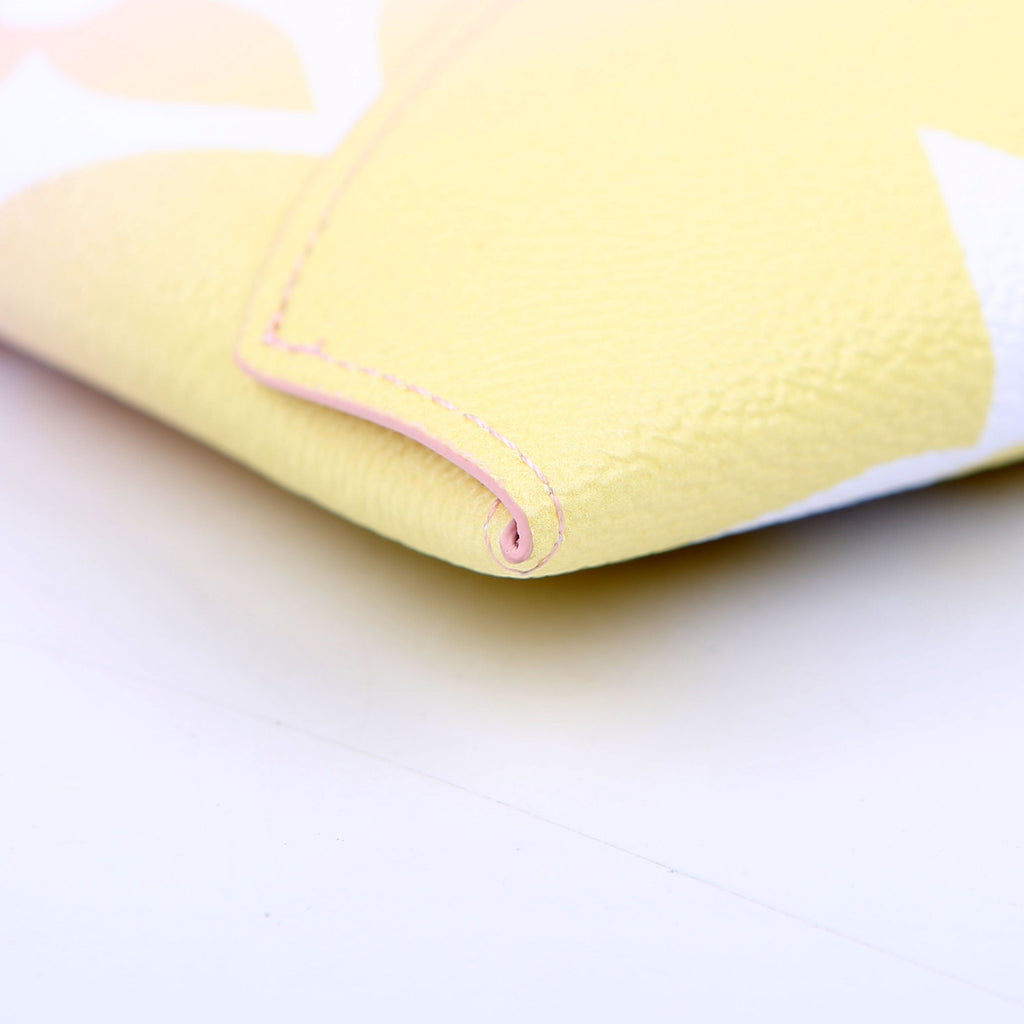 Kirigami Pouch Large By the Pool Pink/Yellow