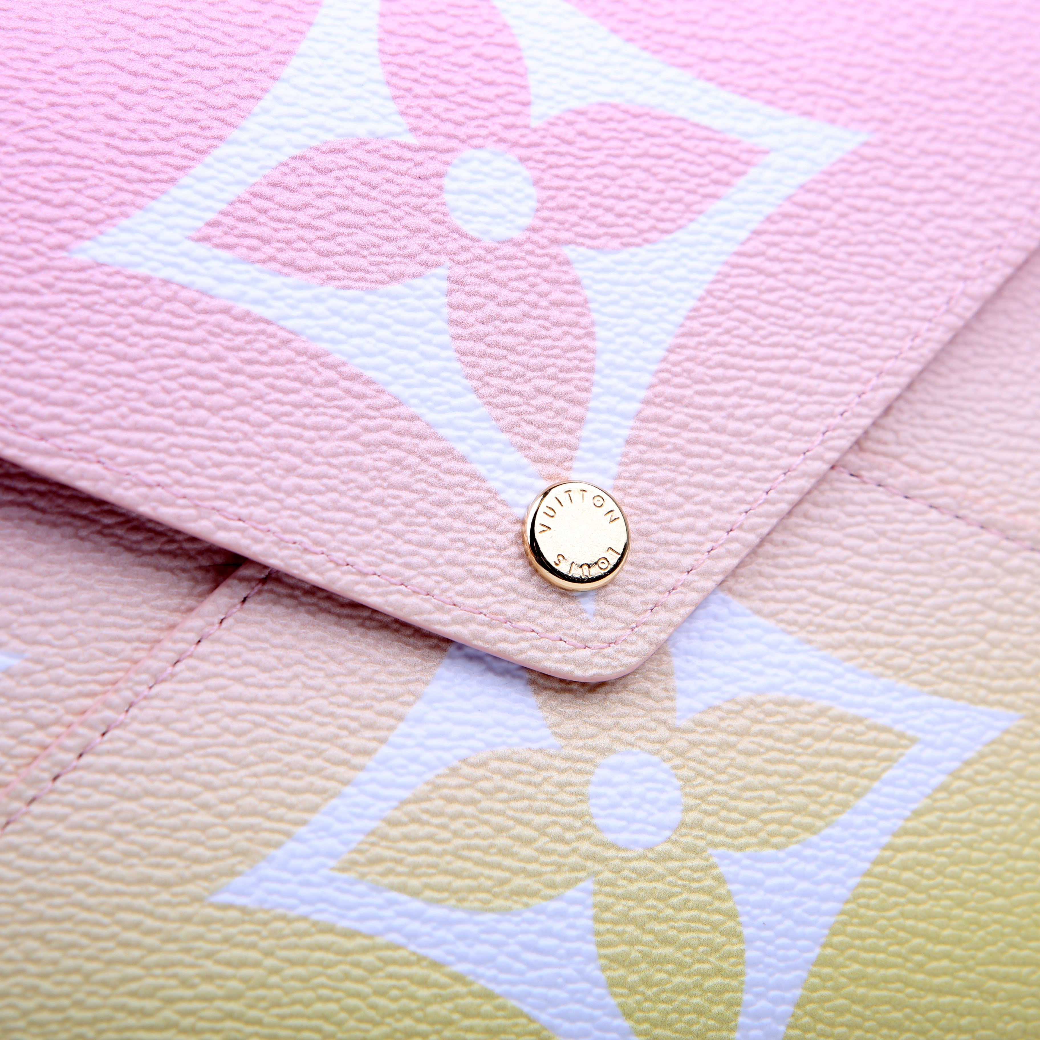 Kirigami Pouch Large By the Pool Pink/Yellow