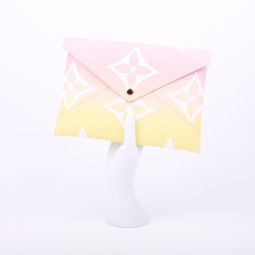 Kirigami Pouch Large By the Pool Pink/Yellow