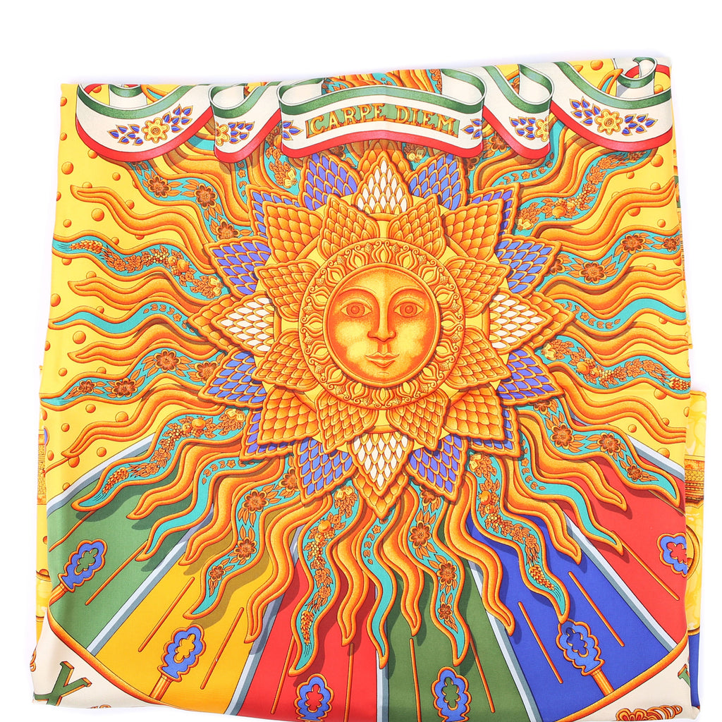 Hermes Carpe Diem Silk Scarf