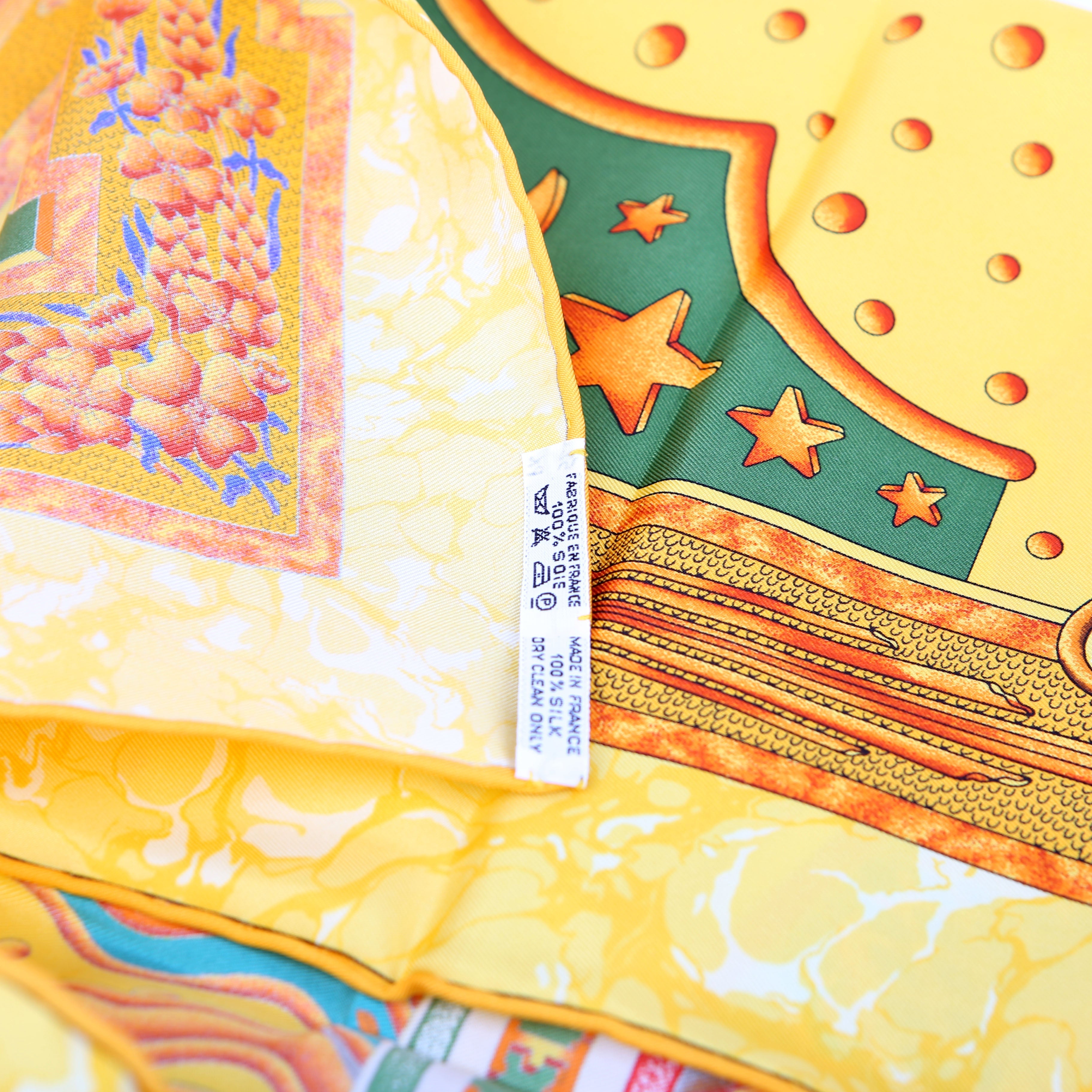 Hermes Carpe Diem Silk Scarf