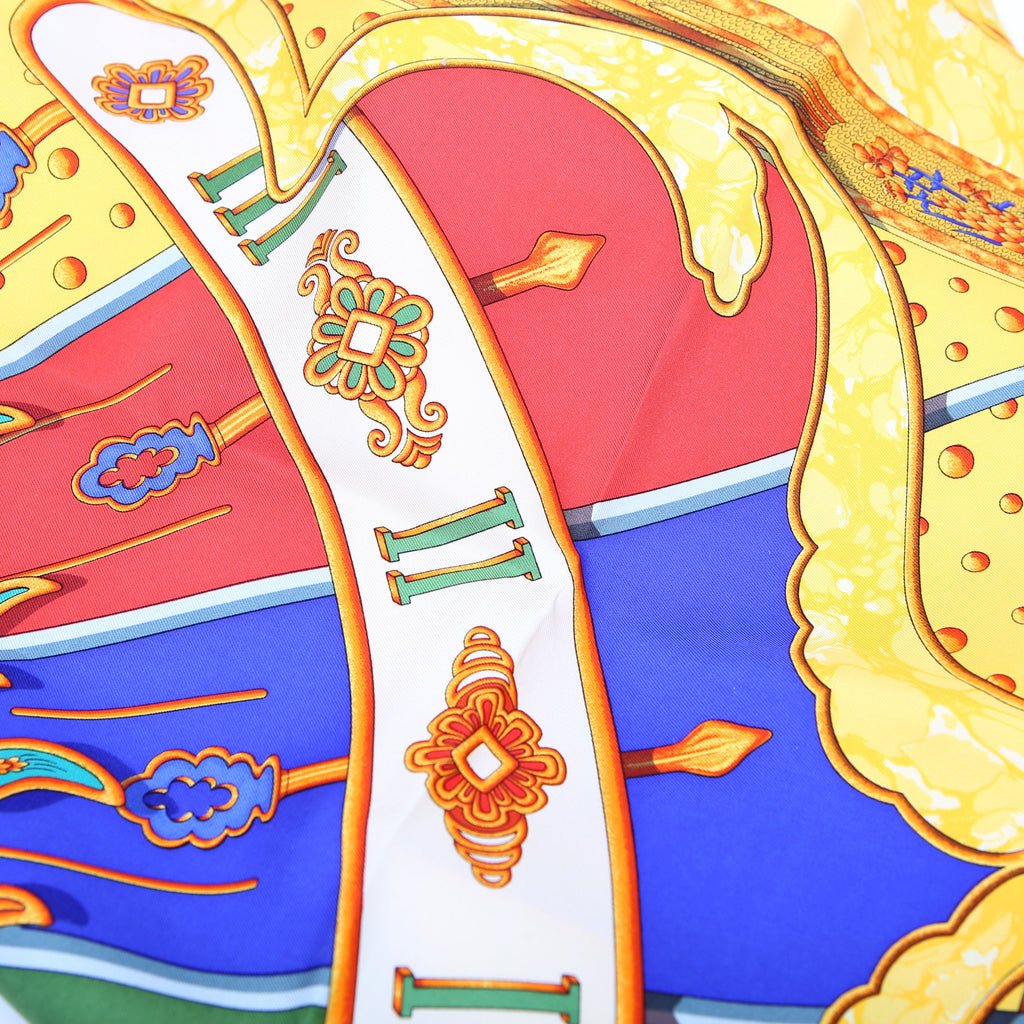 Hermes Carpe Diem Silk Scarf