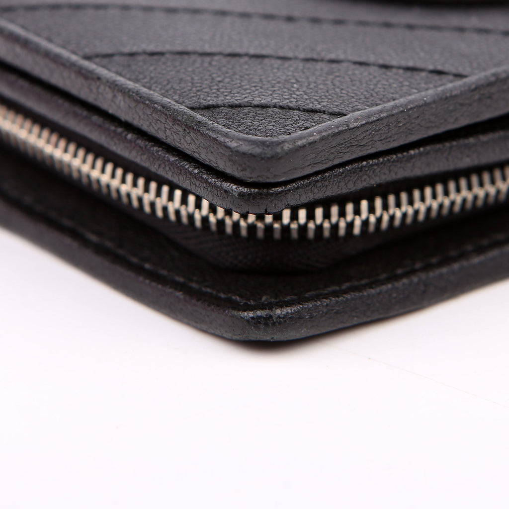 Gucci 760336 Blondie Leather Compact Wallet Black