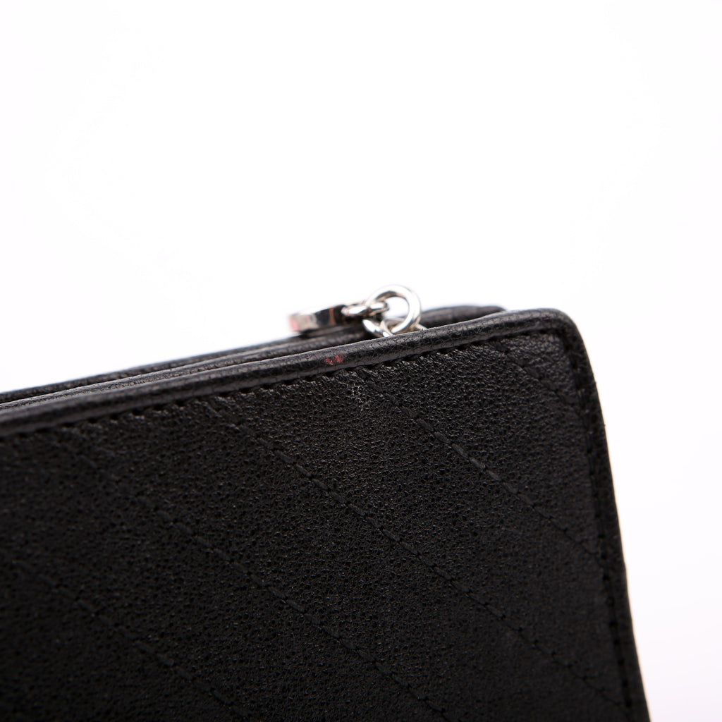 Gucci 760336 Blondie Leather Compact Wallet Black