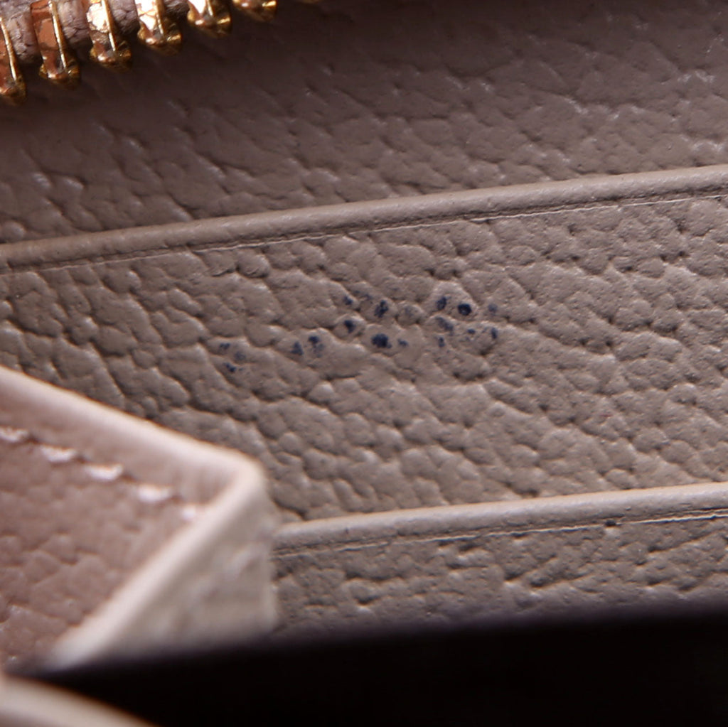 Gucci 523154 GG Supreme Ophidia Zip Wallet Tan