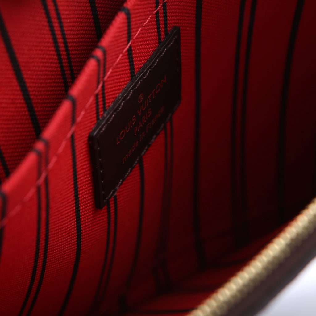 Pochette Only Damier Ebene Neverfull Red