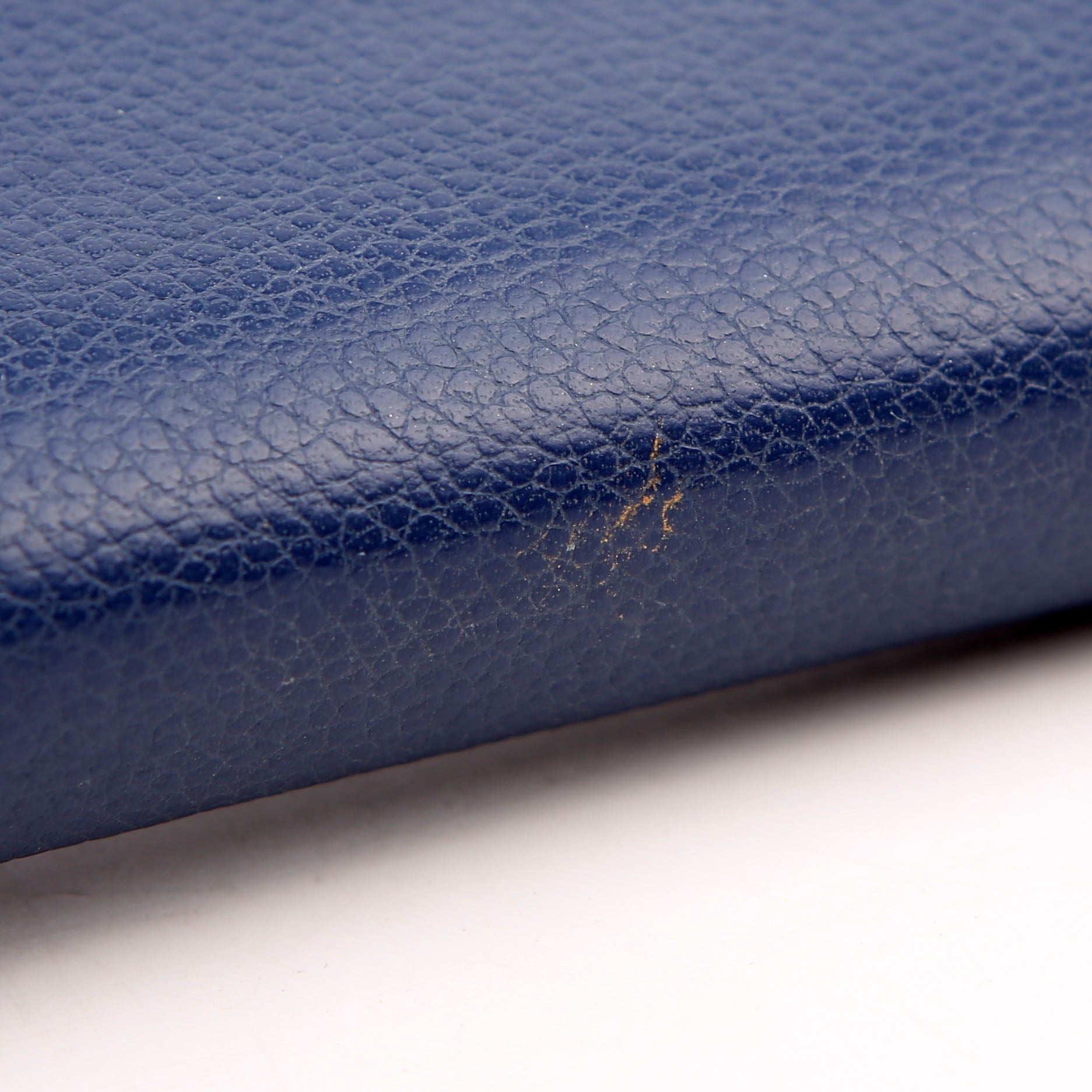 SAINT LAURENT Logo Zip Around Wallet 414680 Blue