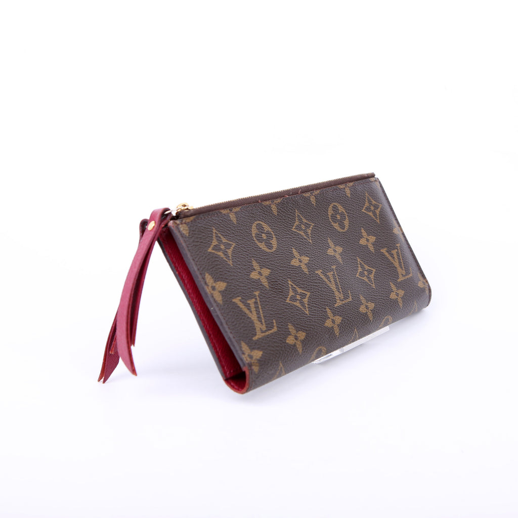 Adele Wallet Monogram Berry