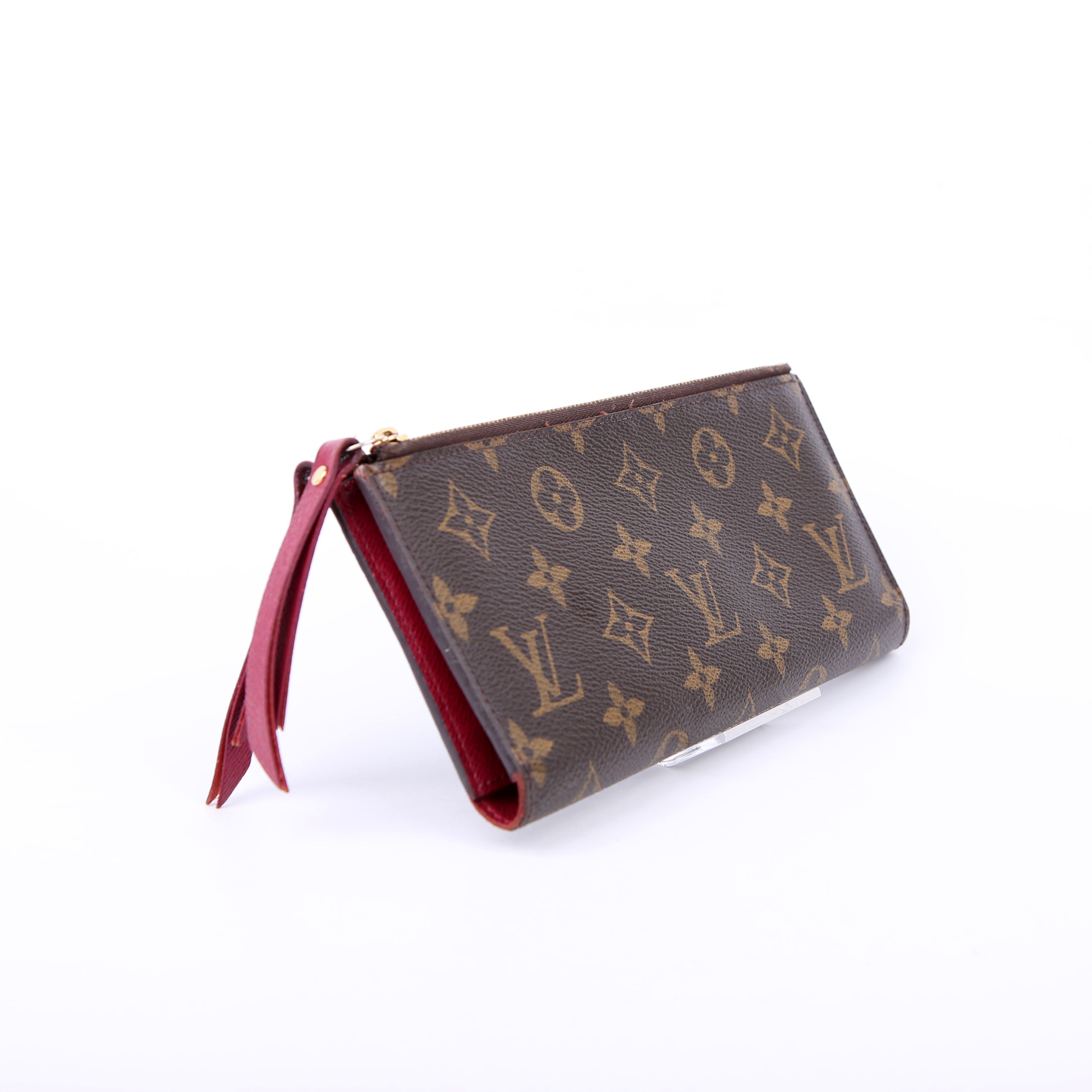 Adele Wallet Monogram Berry