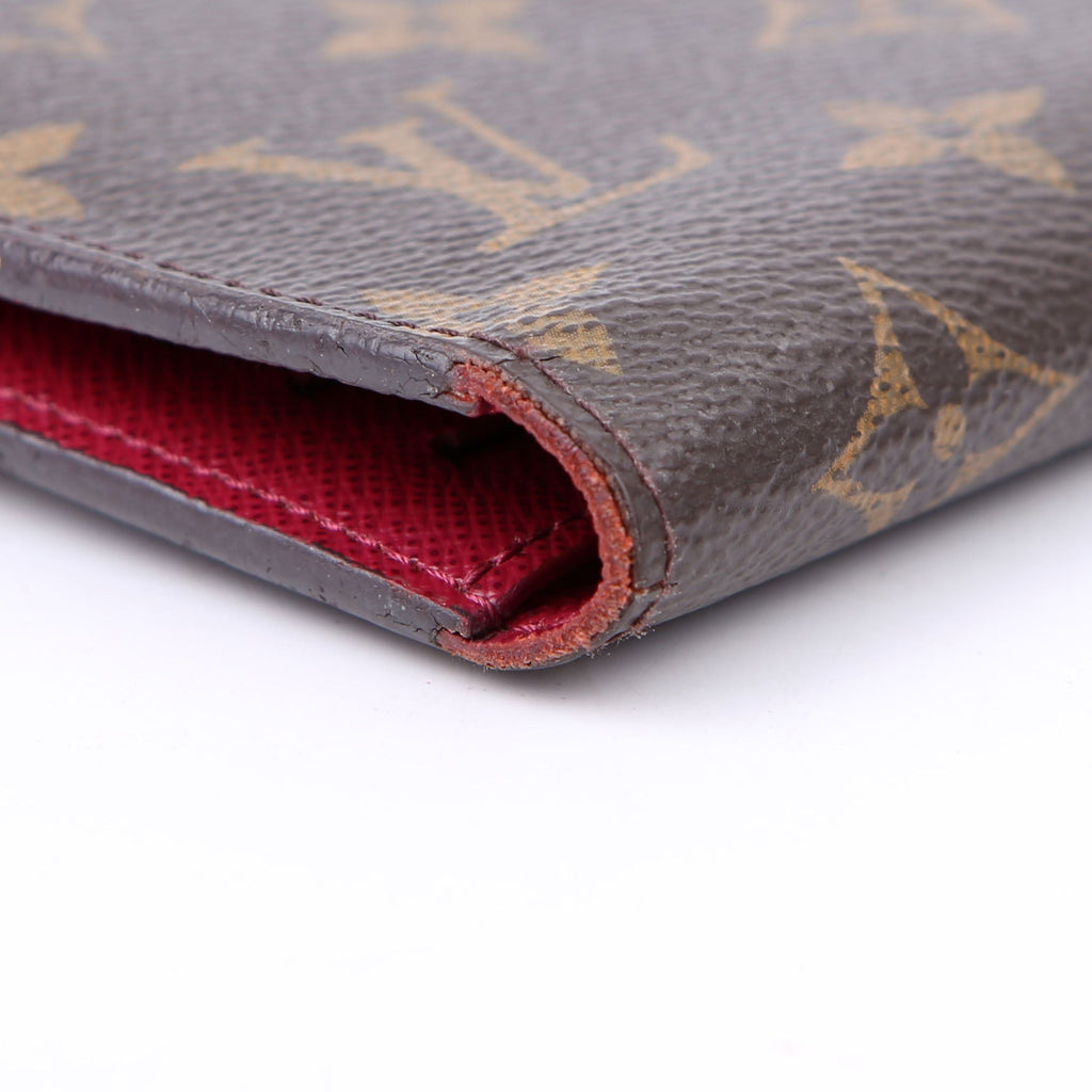 Adele Wallet Monogram Berry