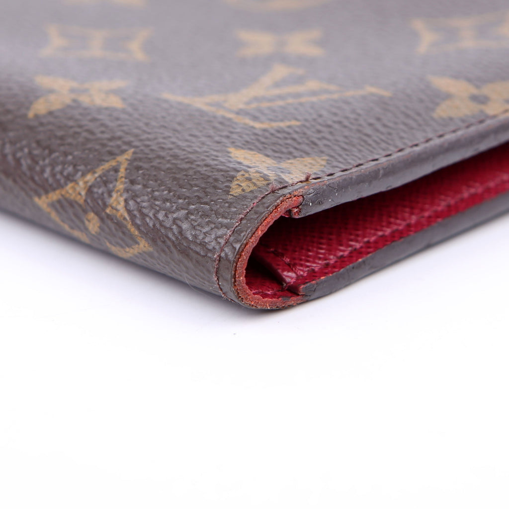 Adele Wallet Monogram Berry