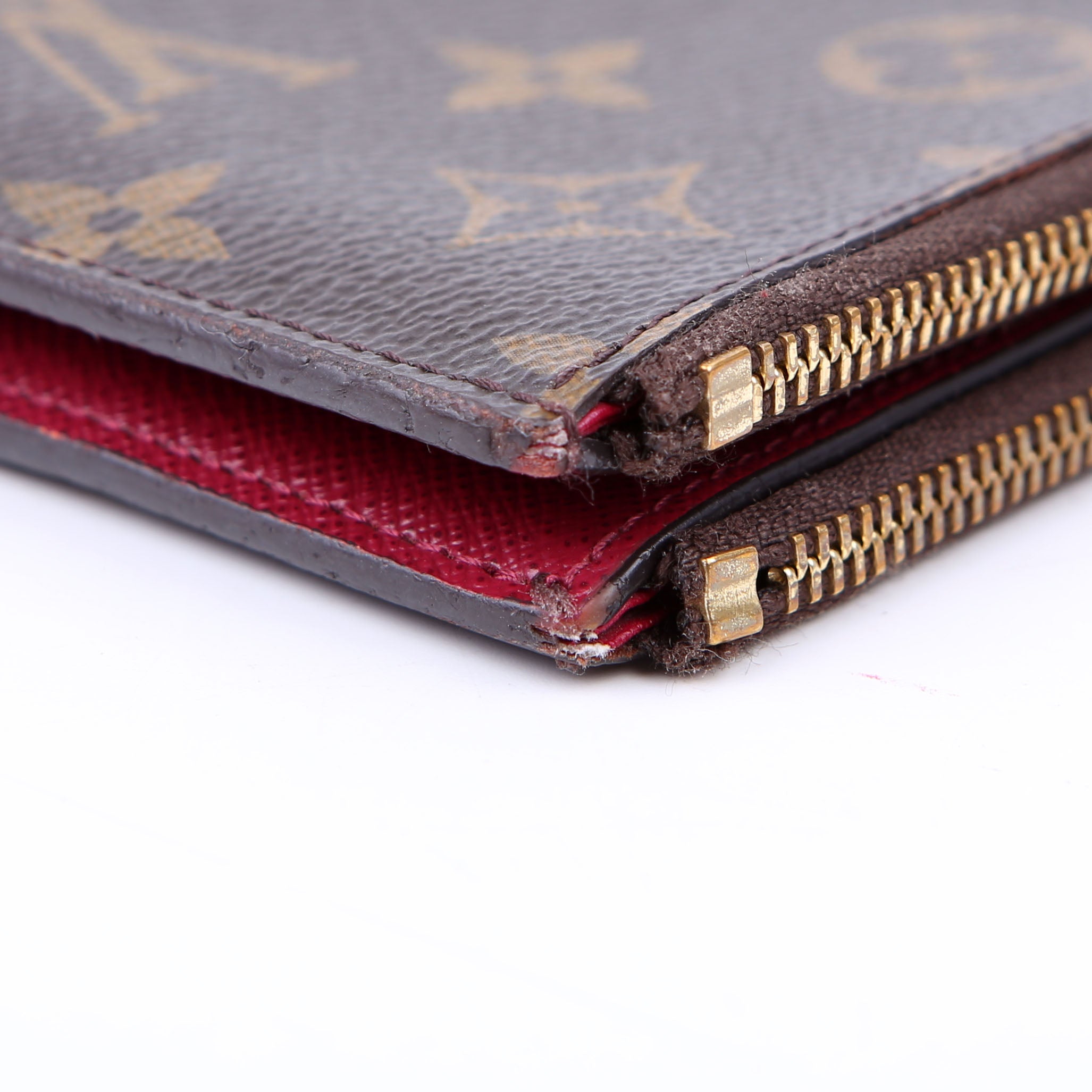 Adele Wallet Monogram Berry