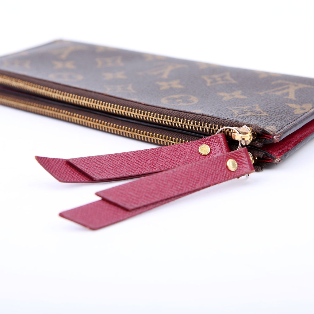 Adele Wallet Monogram Berry