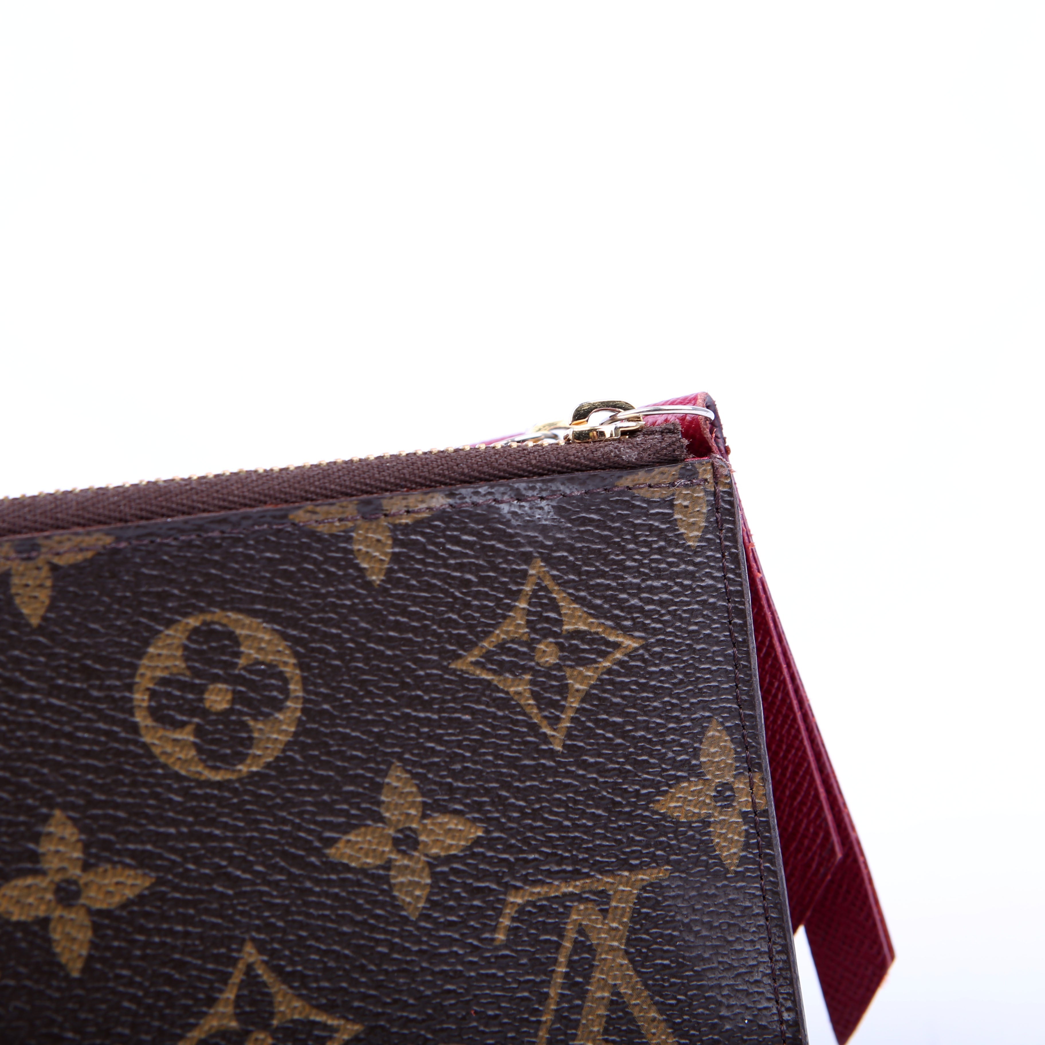Adele Wallet Monogram Berry