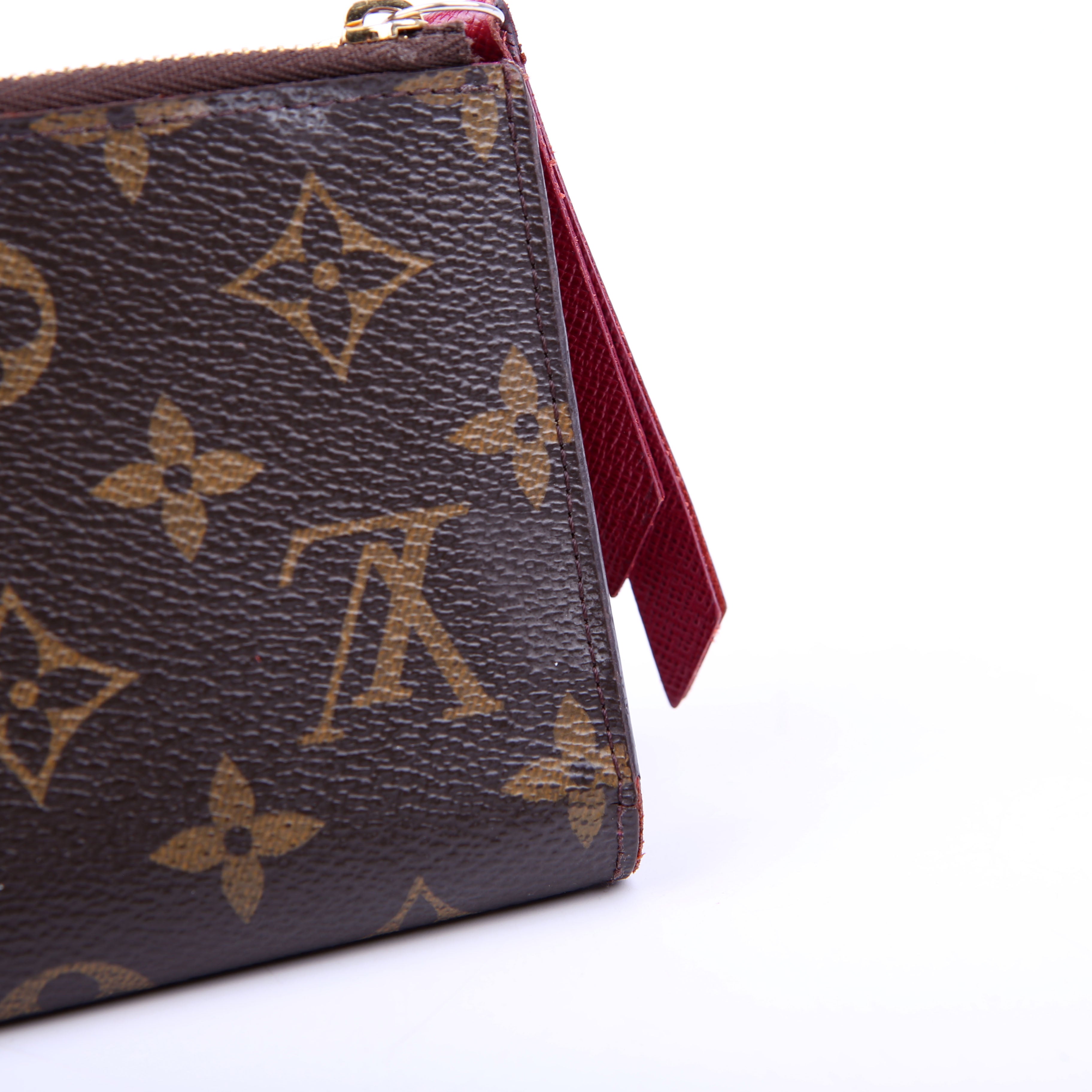 Adele Wallet Monogram Berry
