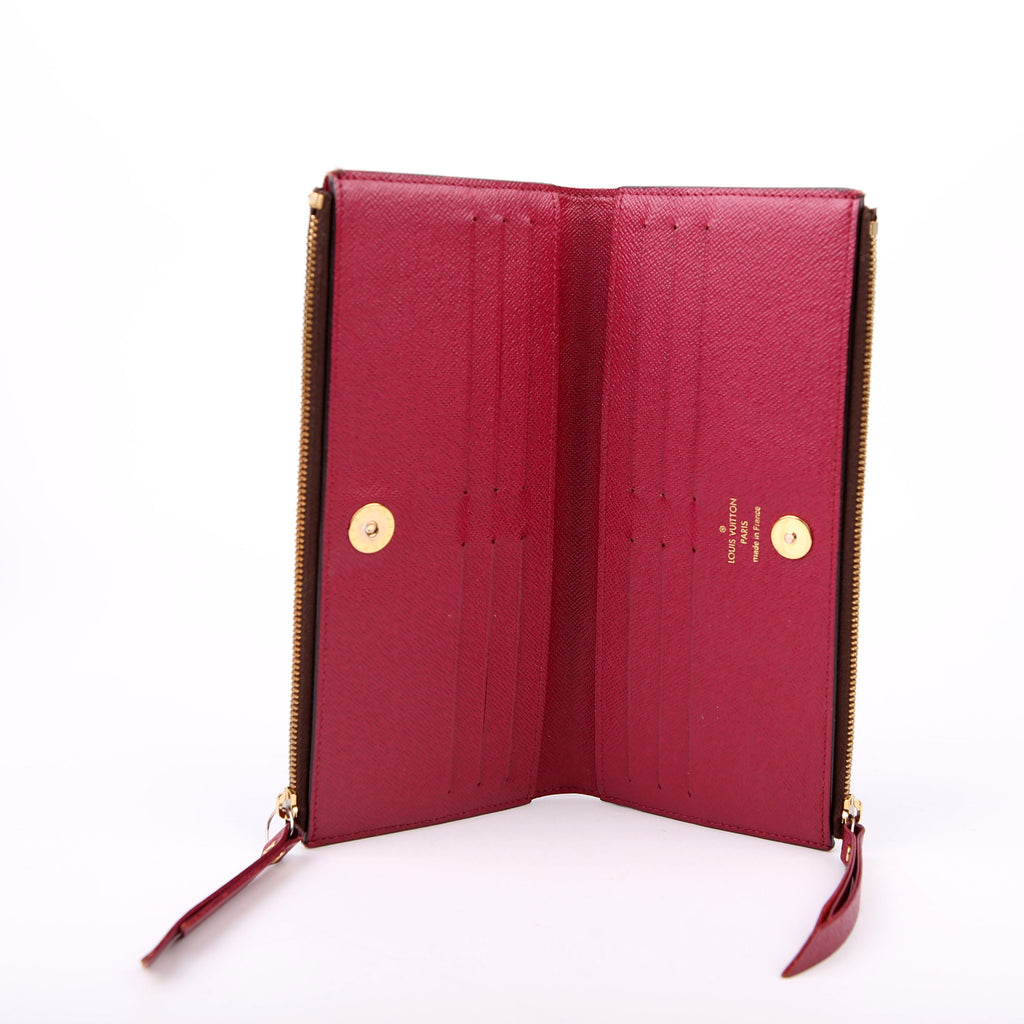 Adele Wallet Monogram Berry