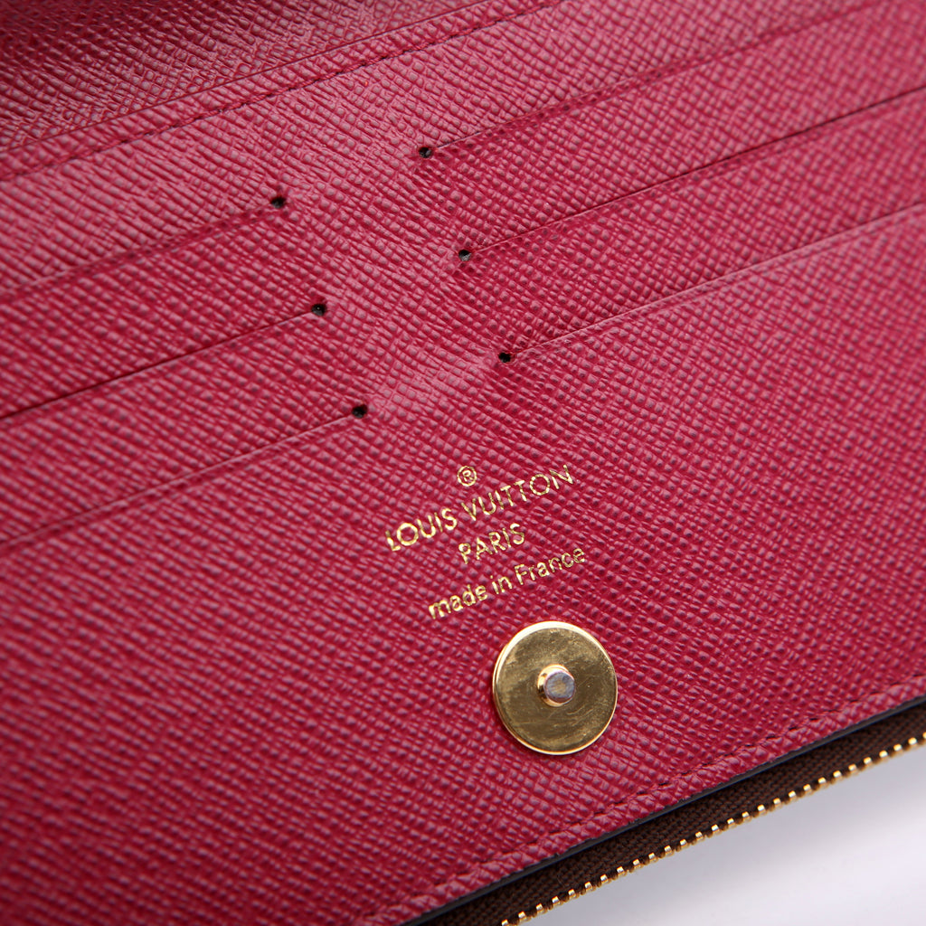 Adele Wallet Monogram Berry