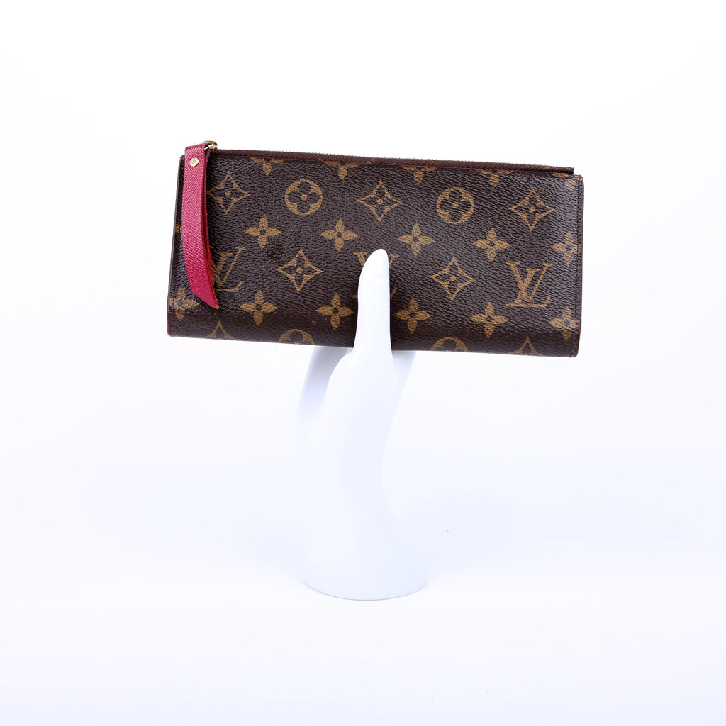 Adele Wallet Monogram Berry