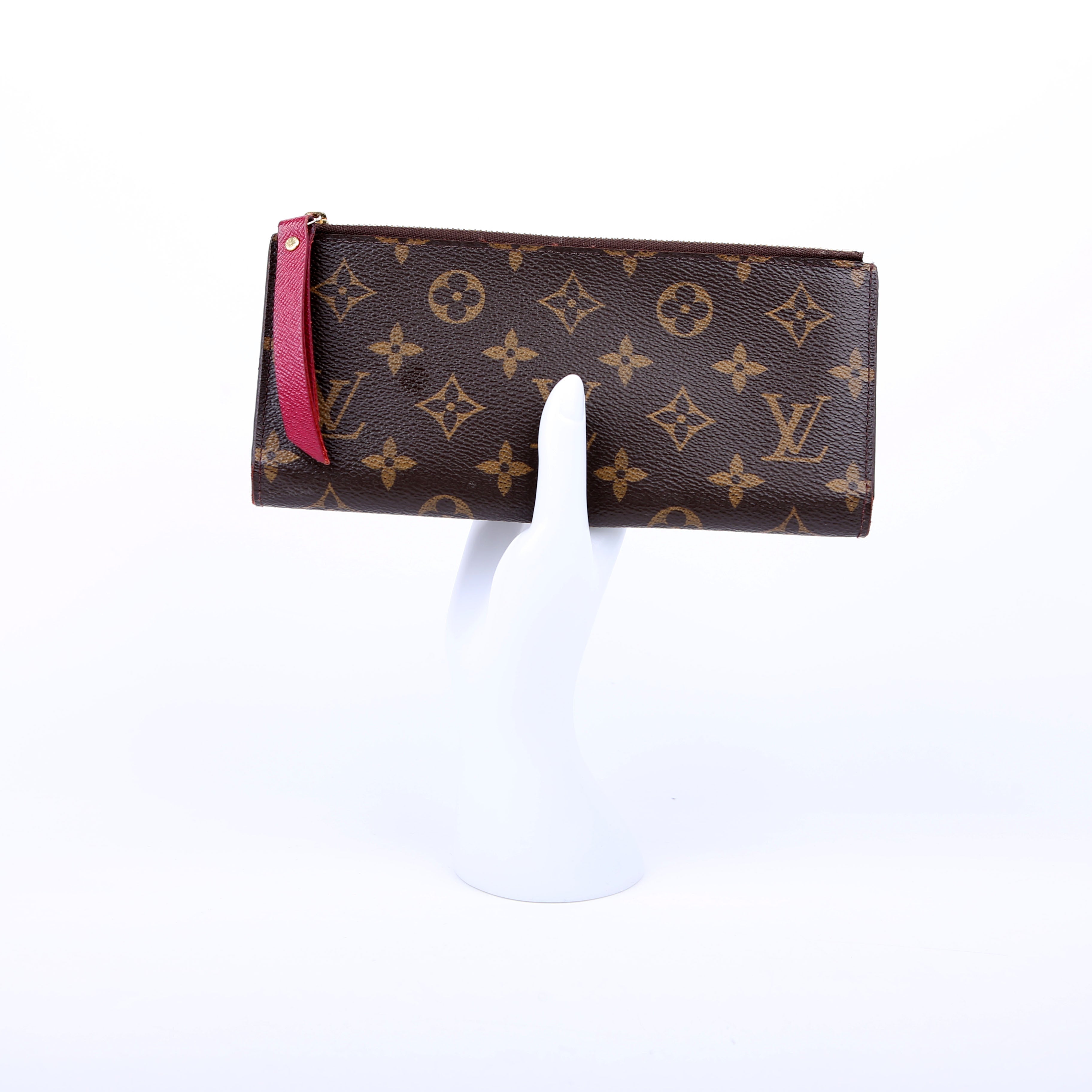 Adele Wallet Monogram Berry