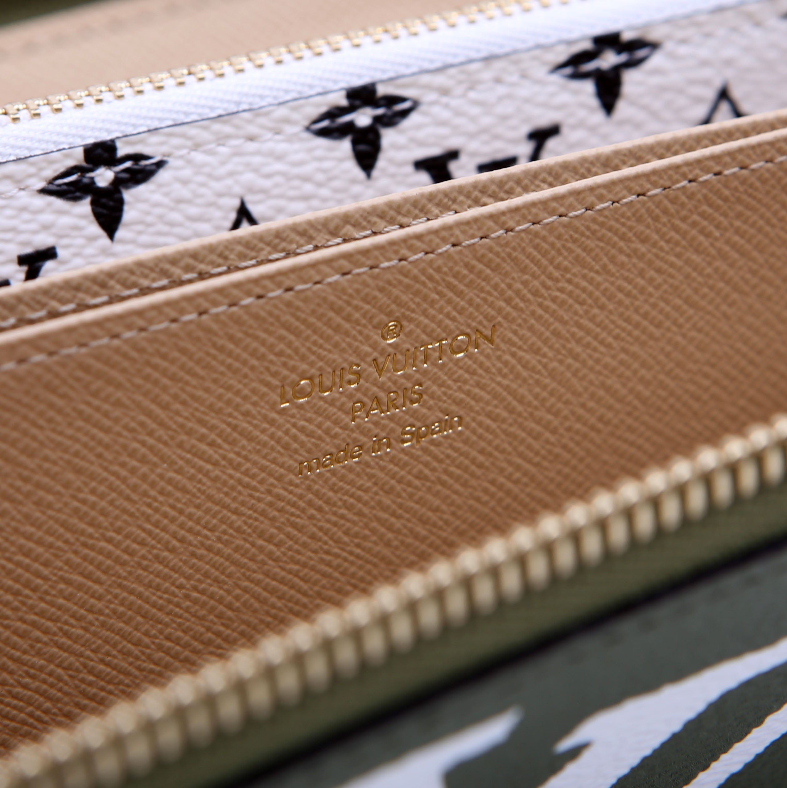 Zippy Wallet Giant Reverse Monogram Green