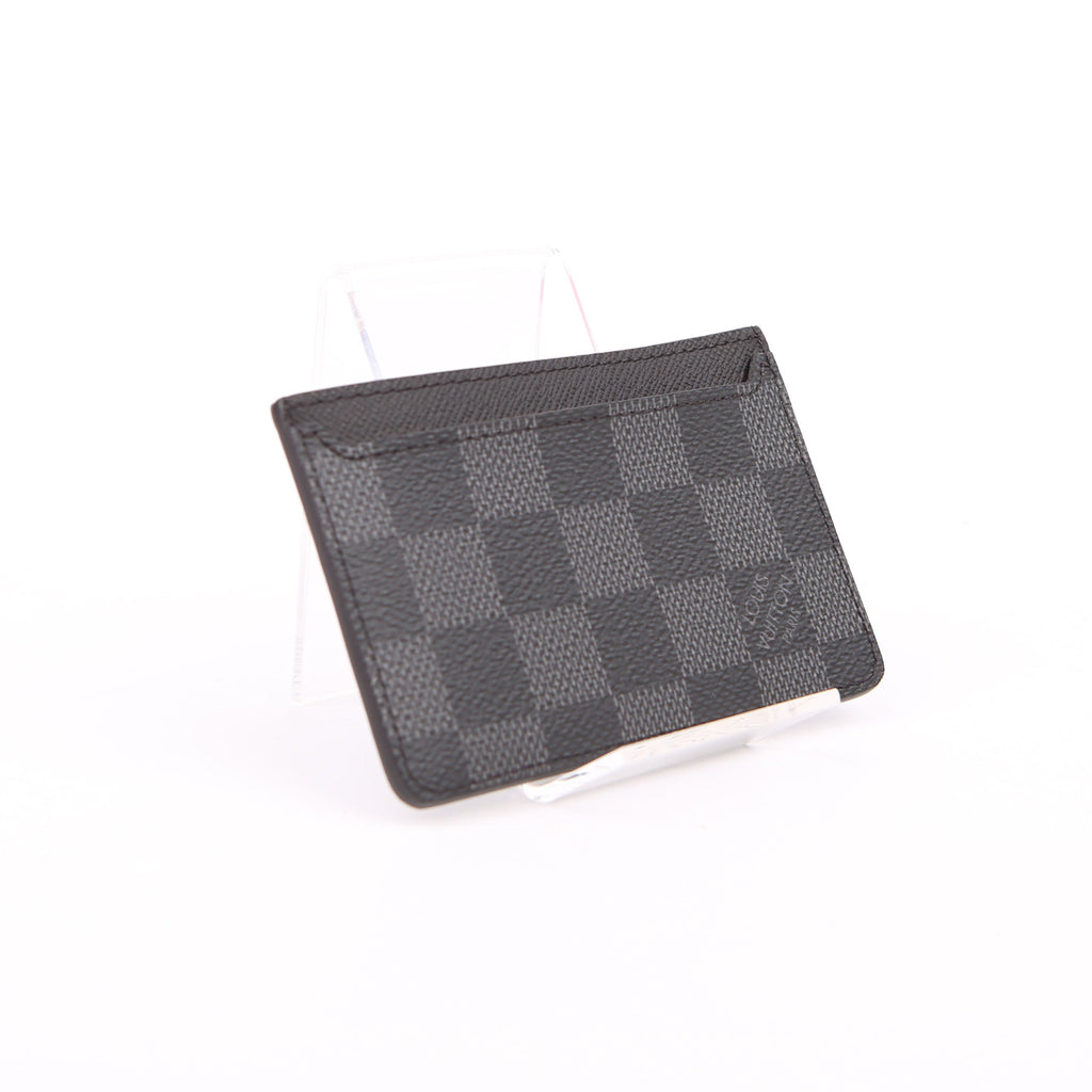 Neo Porte Cartes Card Holder Damier Graphite