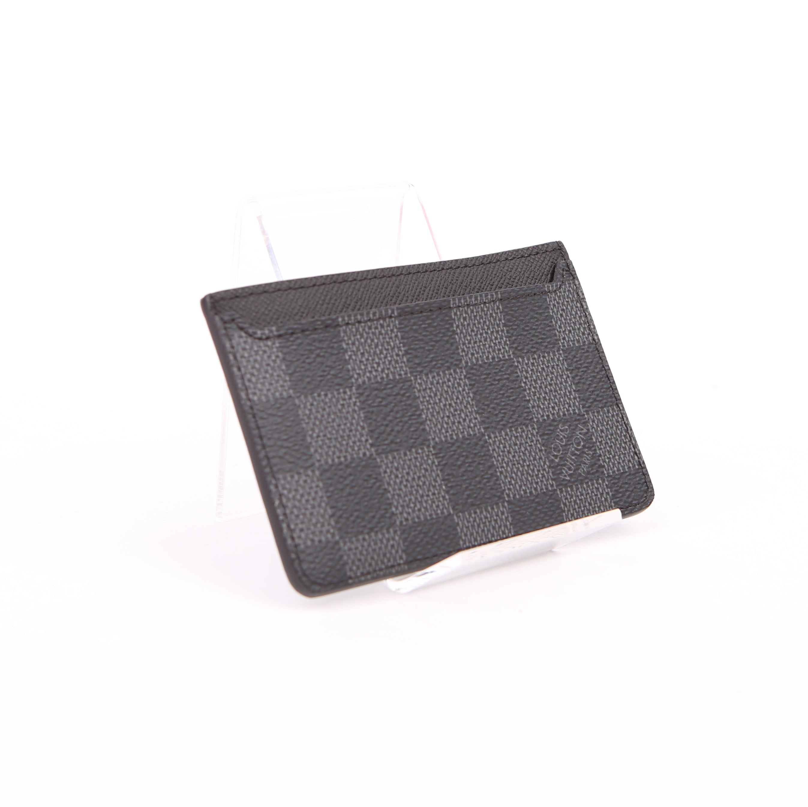 Neo Porte Cartes Card Holder Damier Graphite