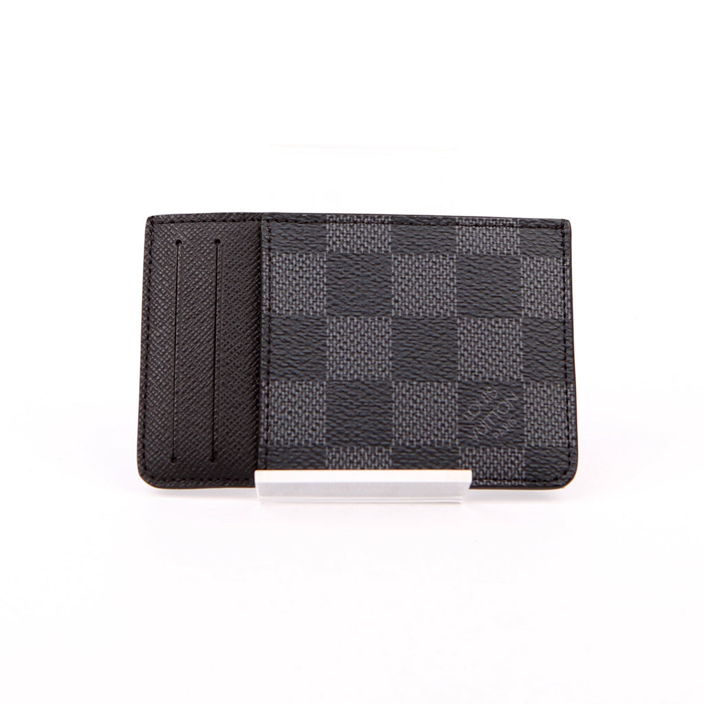 Neo Porte Cartes Card Holder Damier Graphite