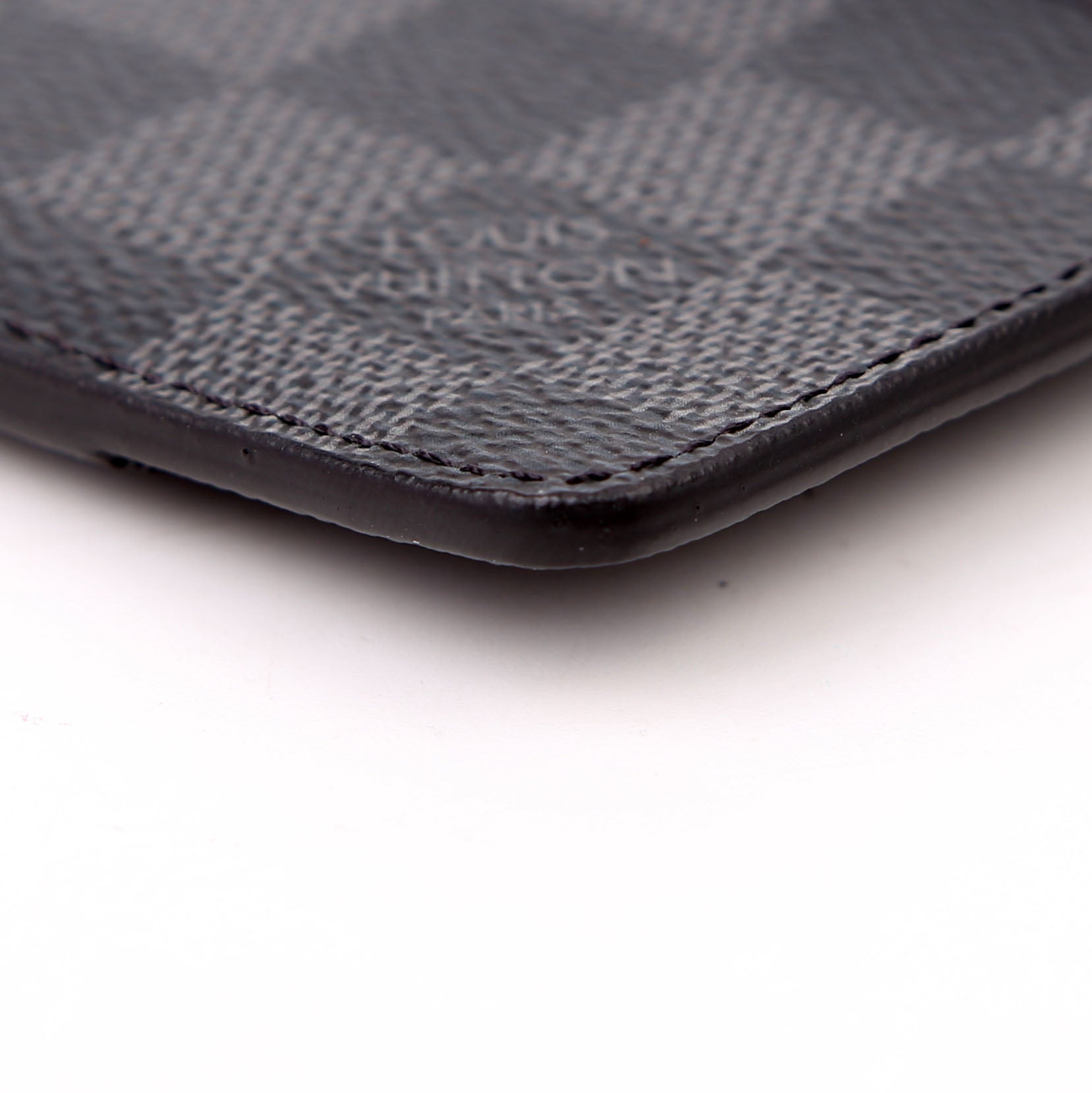 Neo Porte Cartes Card Holder Damier Graphite