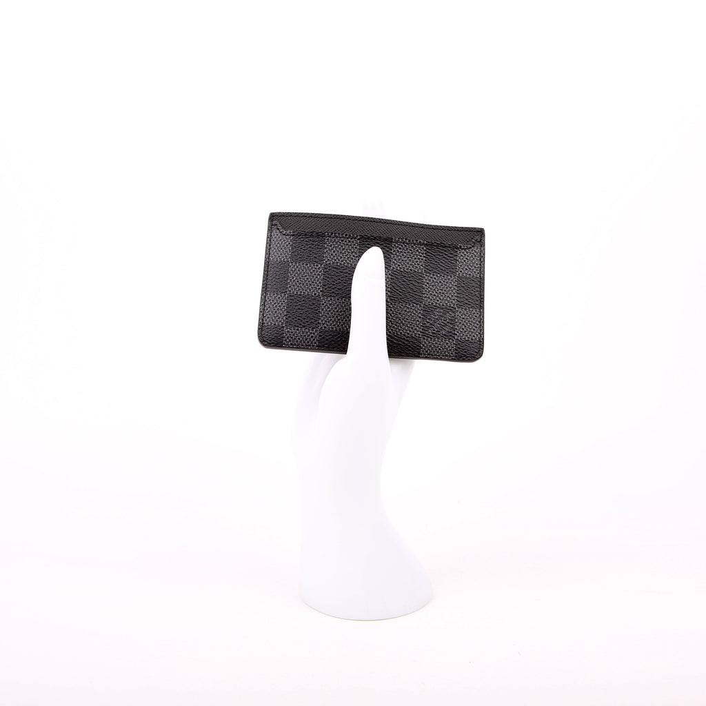Neo Porte Cartes Card Holder Damier Graphite