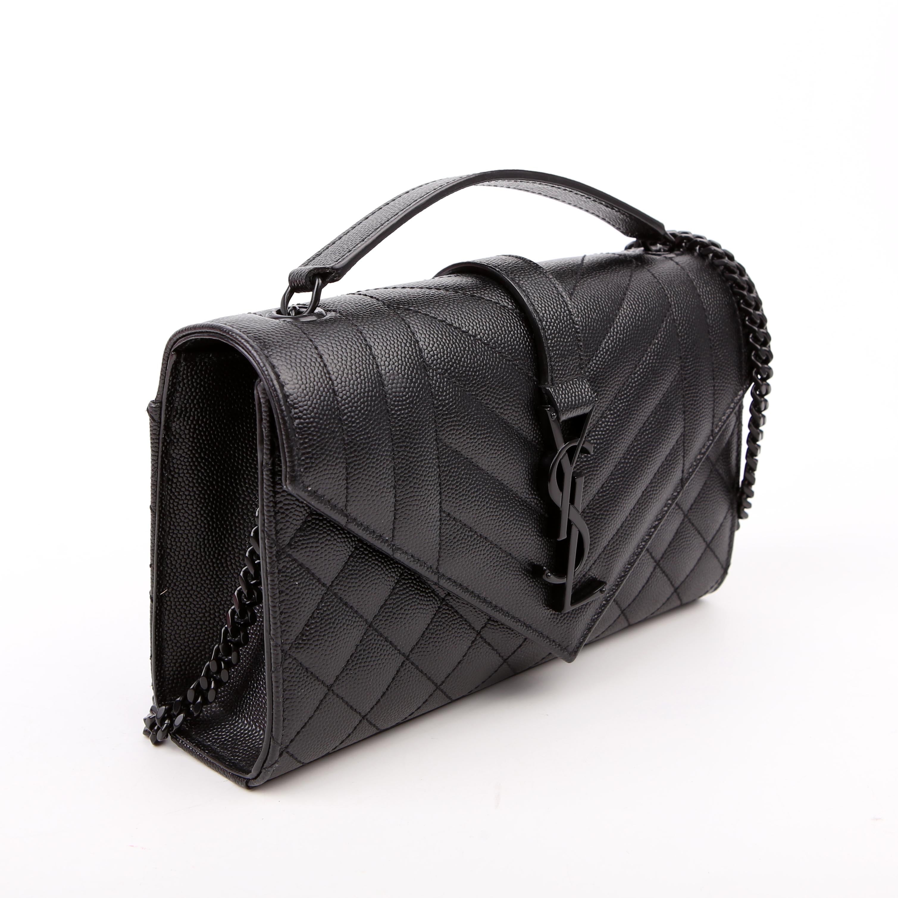 Envelope Small Triquilt Black
