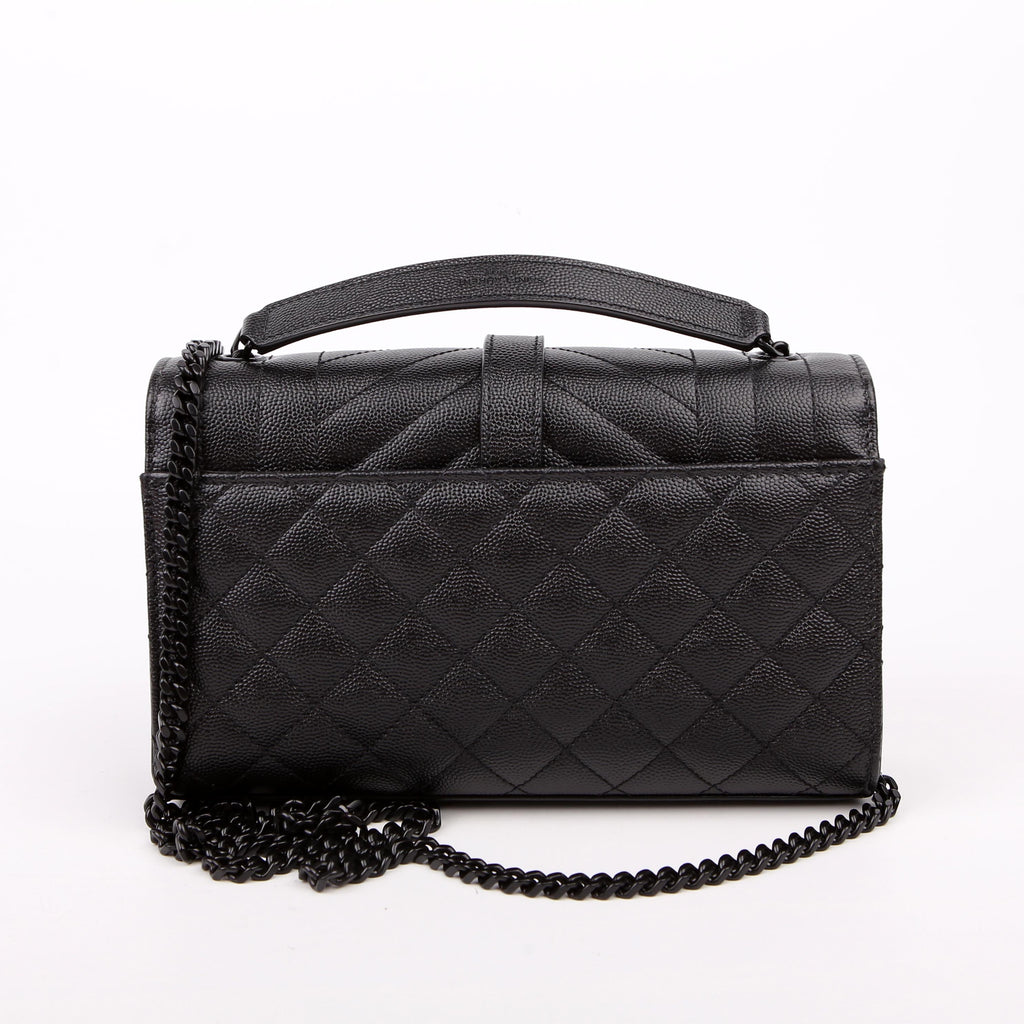 Envelope Small Triquilt Black