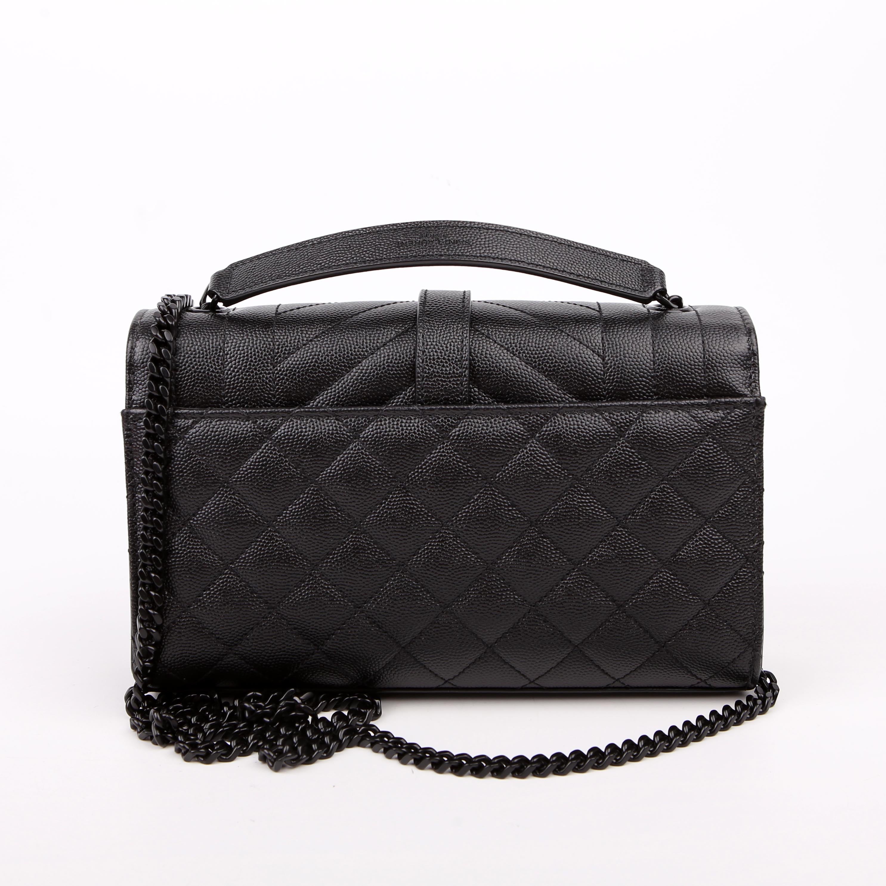 Envelope Small Triquilt Black