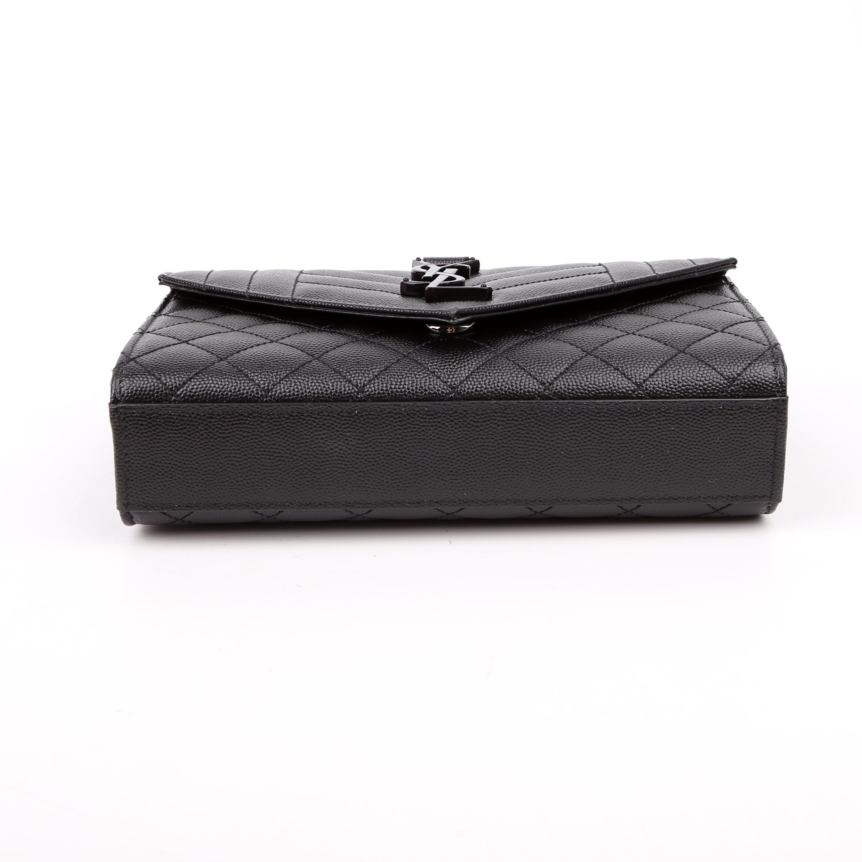 Envelope Small Triquilt Black