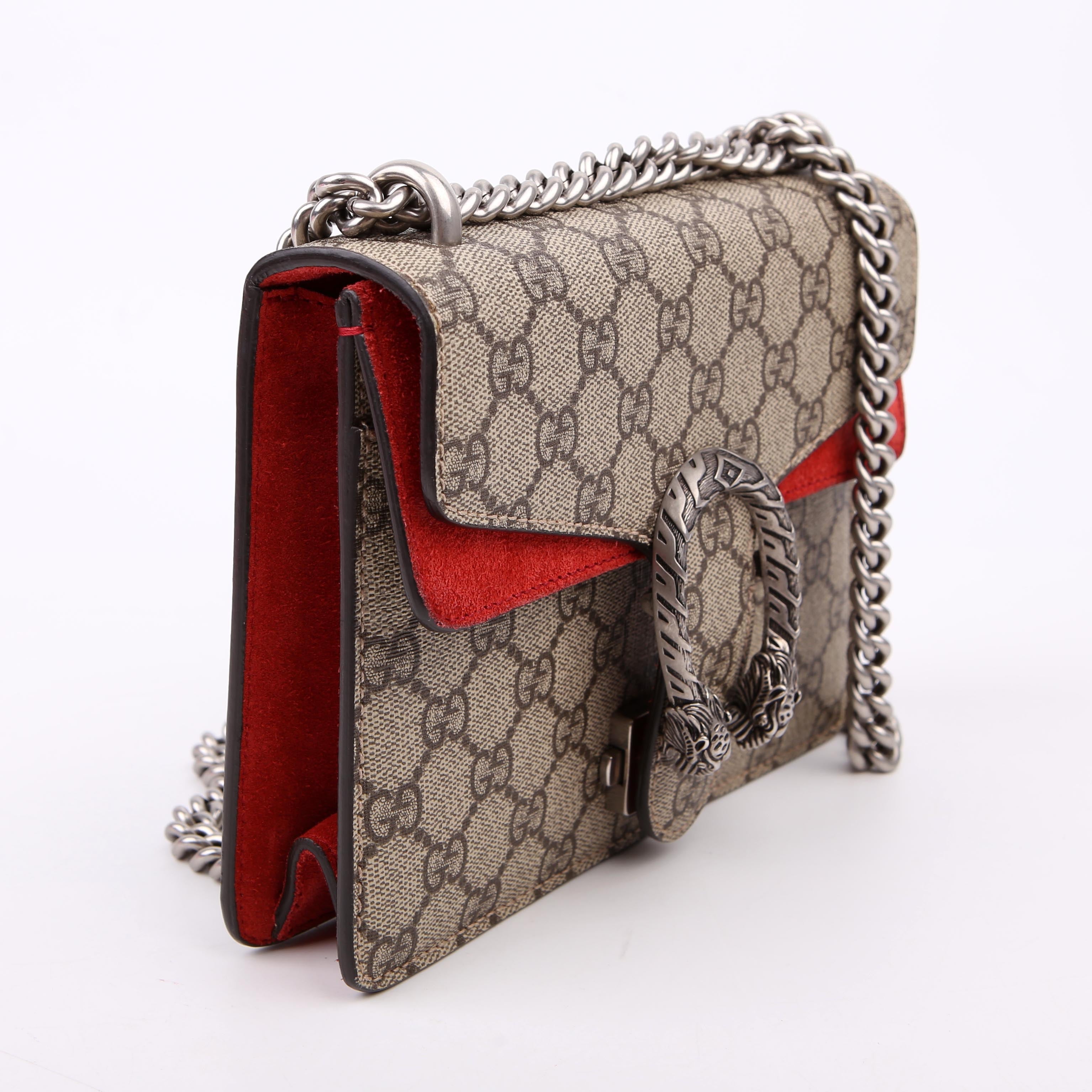 Gucci 421970 Dionysus GG Shoulder Mini Red