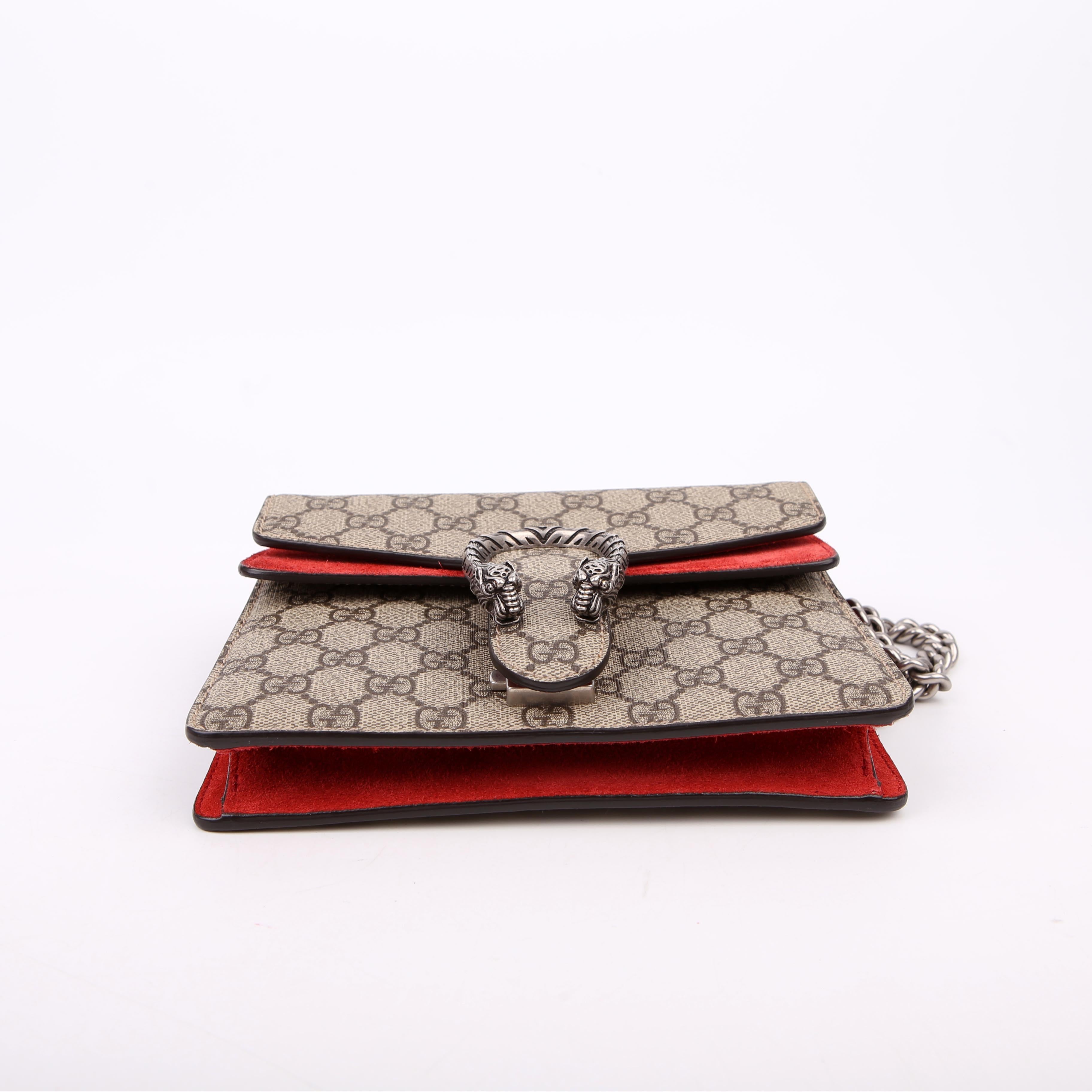 Gucci 421970 Dionysus GG Shoulder Mini Red